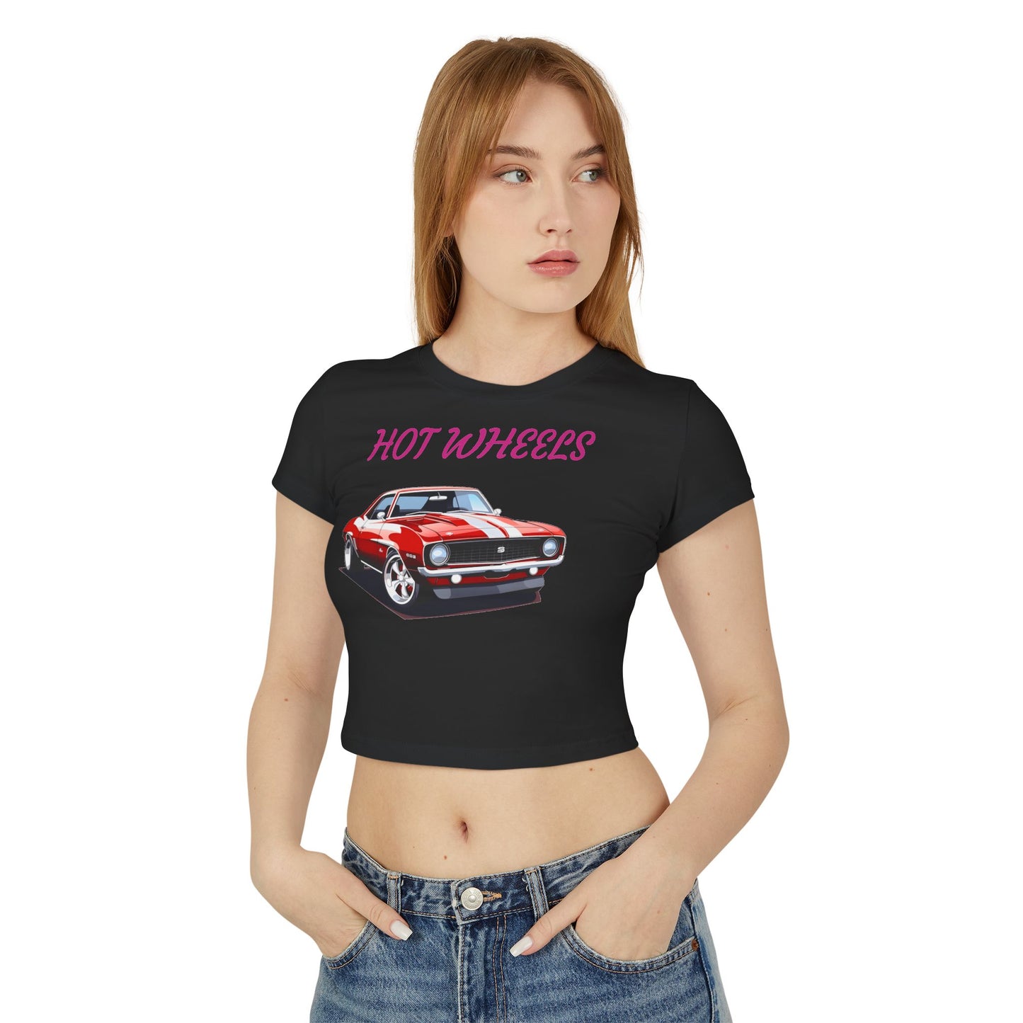 Princess Grace Retro Hot Wheels Baby Tee for Car Enthusiasts