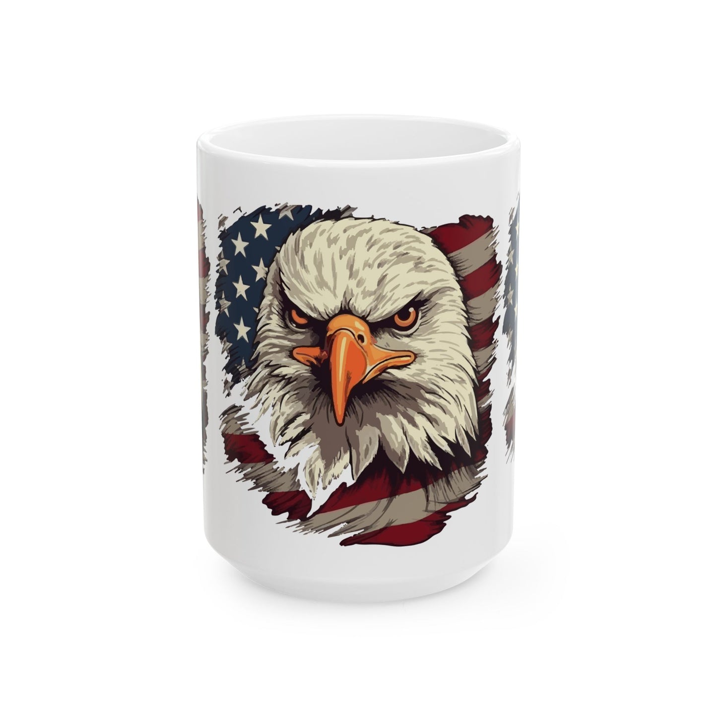 Princess Grace Patriotic Eagle Ceramic Mug 11oz & 15oz