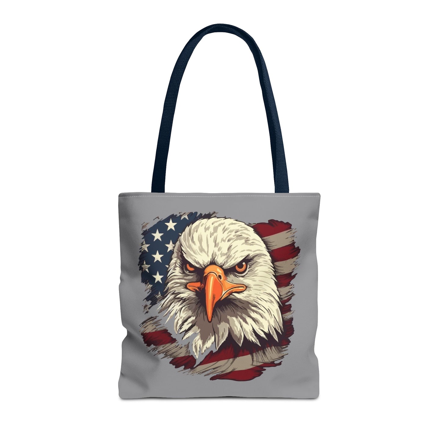 Princess Grace Patriotic Eagle Tote Bag USA Flag Design Eco Friendly Shopping Bag