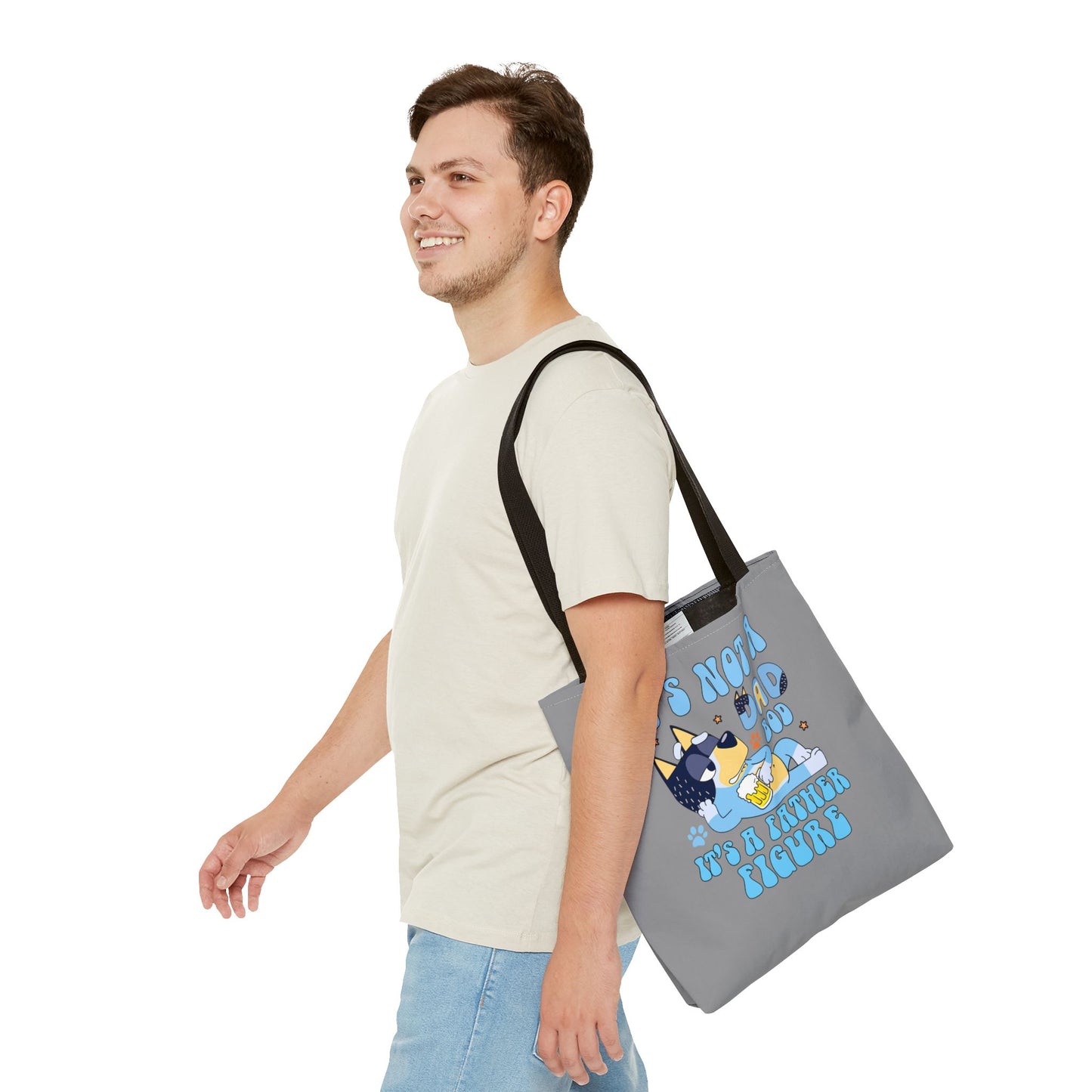Princess Grace Funny Dog Dad Tote Bag Perfect Gift for Father's Day
