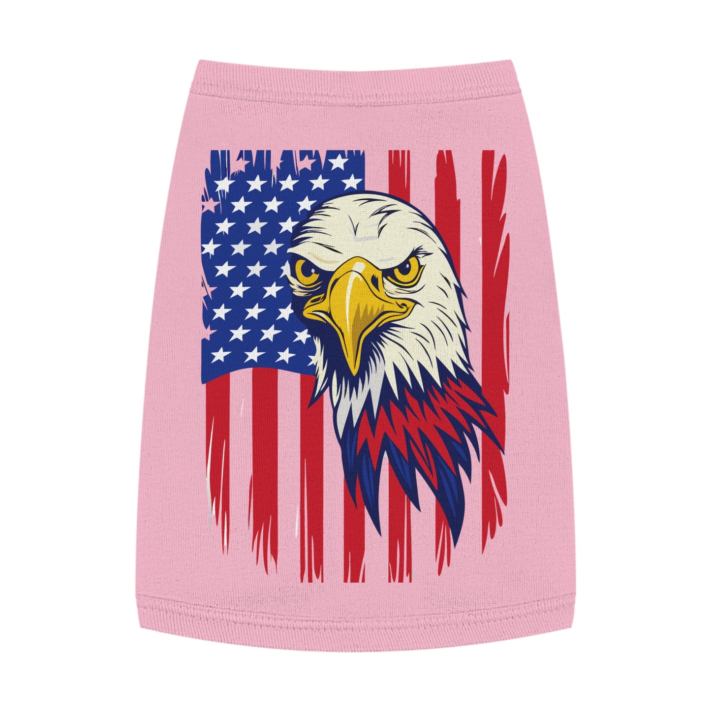 Princess Grace Patriotic Pet Tank Top Eagle American Flag Design for Dogs