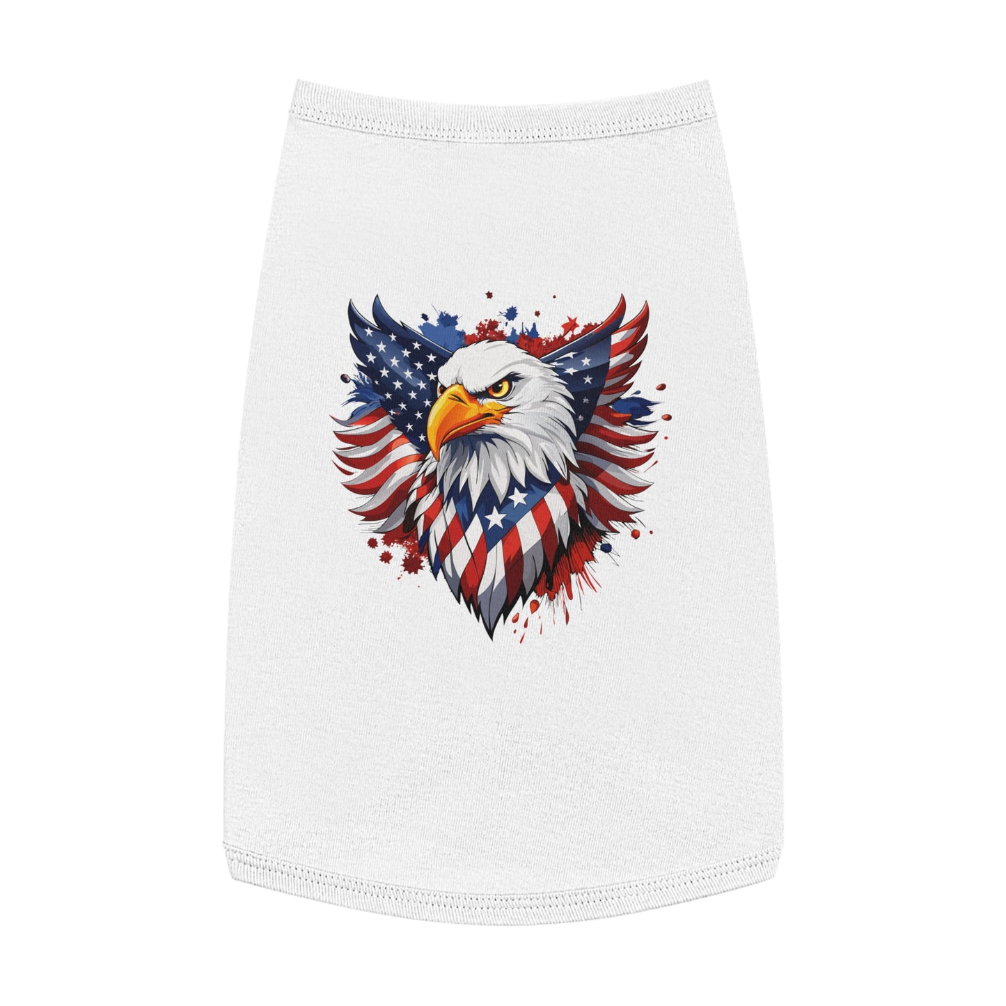 Princess Grace Patriotic Eagle Pet Tank Top USA Flag Design for Holidays & Celebrations