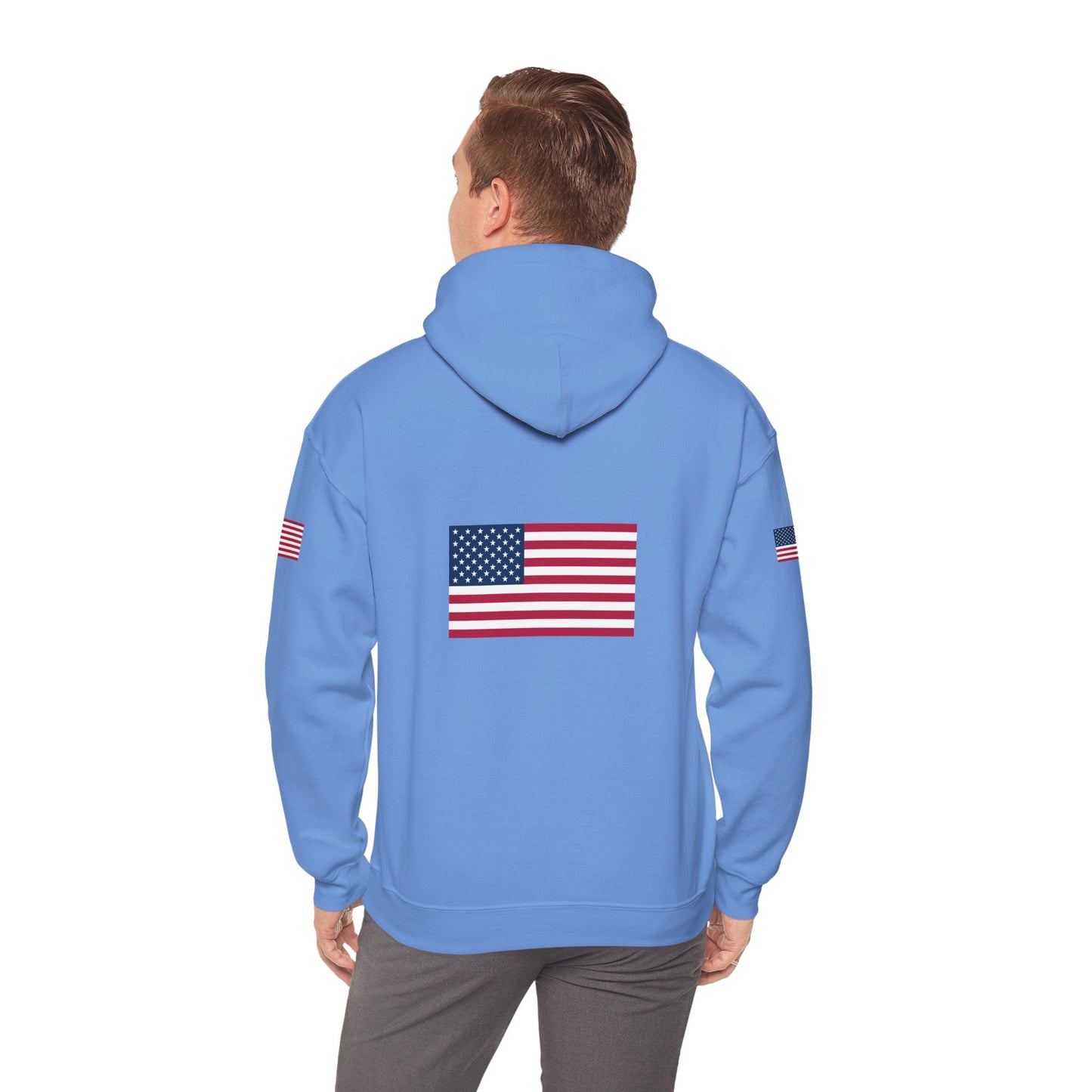 Princess Grace Patriotic American Flag Hoodie Unisex Heavy Blend Sweatshirt