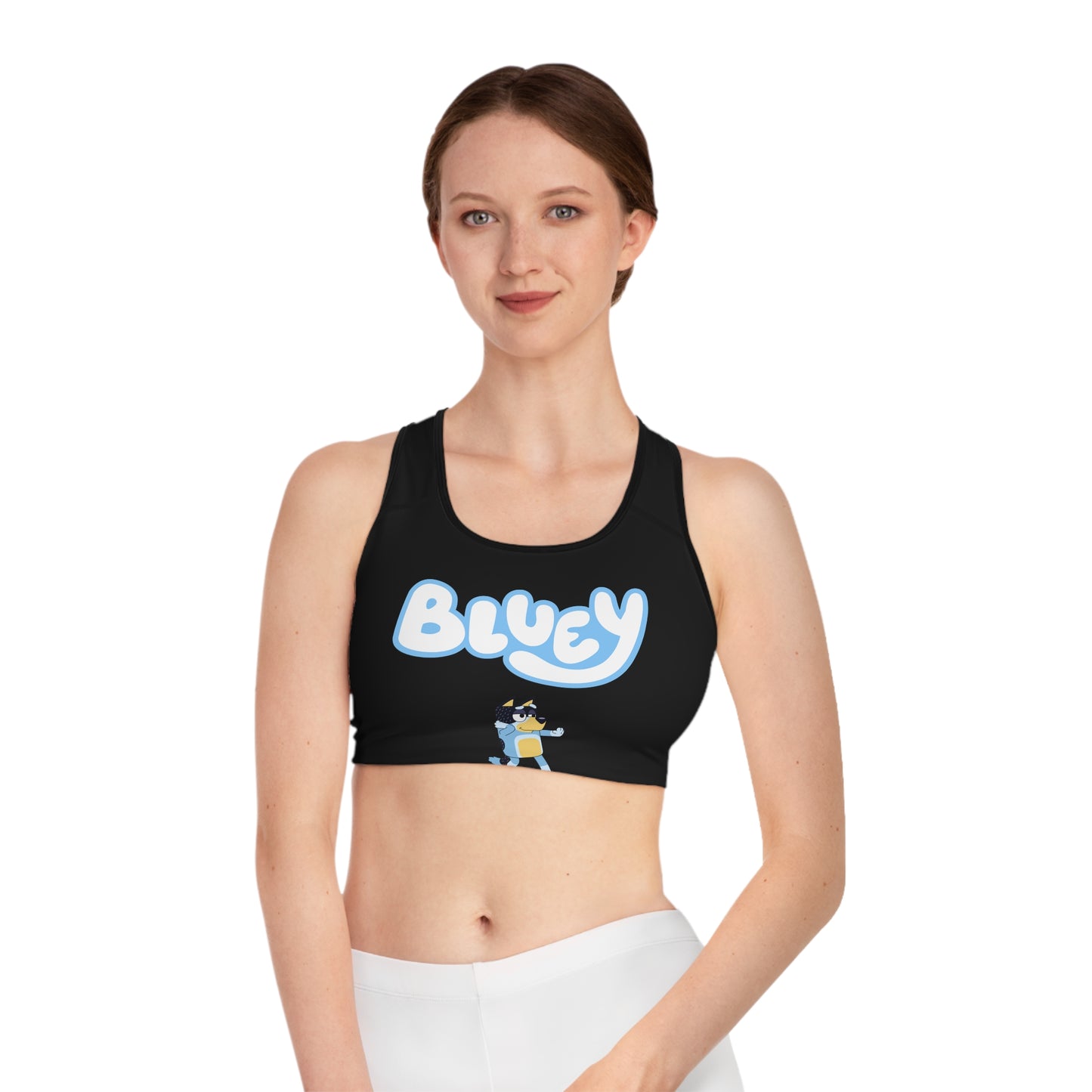 Princess Grace Bluey Sports Bra Fun and Functional Activewear for Fans