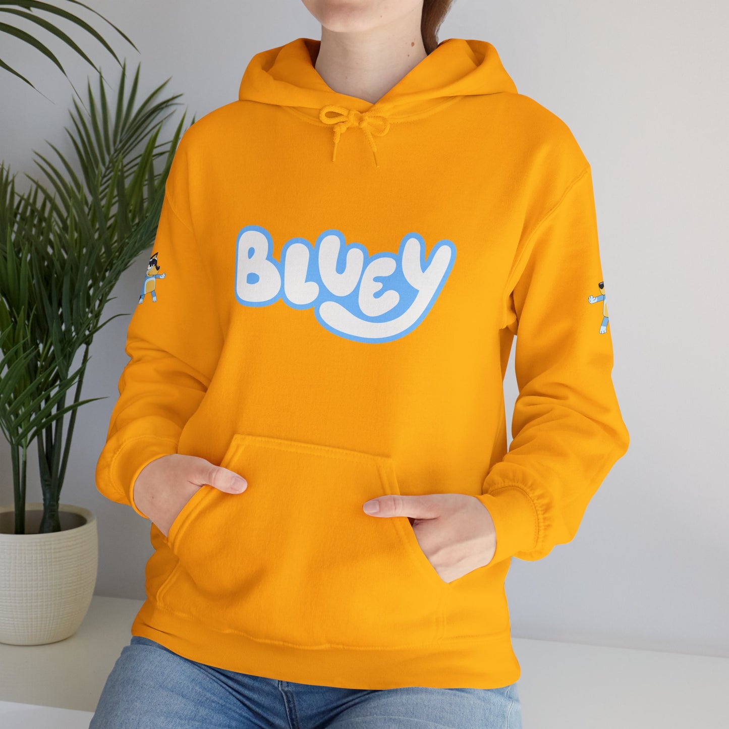 Princess Grace Bluey Unisex Heavy Blend Hoodie Cozy Cartoon Sweatshirt for Kids & Adults
