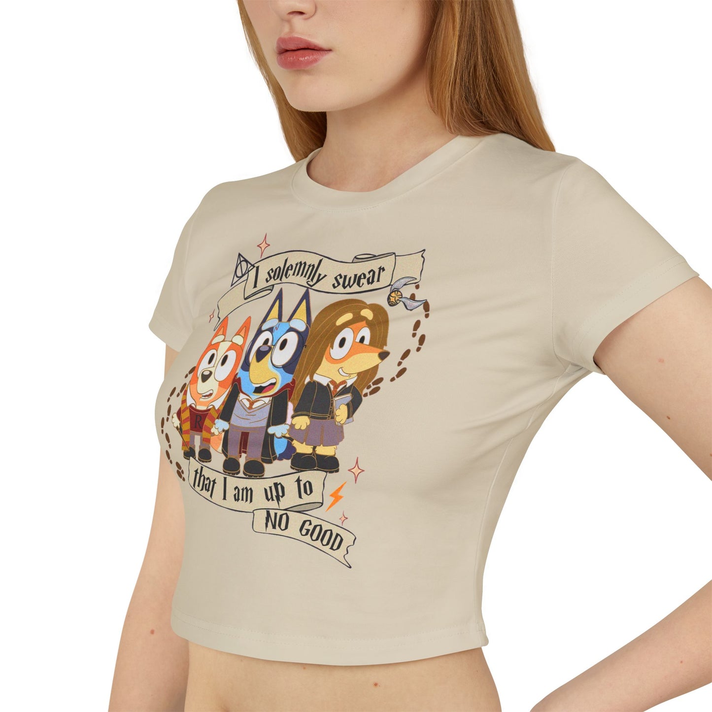 Princess Grace Bluey Cartoon Women's Baby Tee Fun & Playful Design
