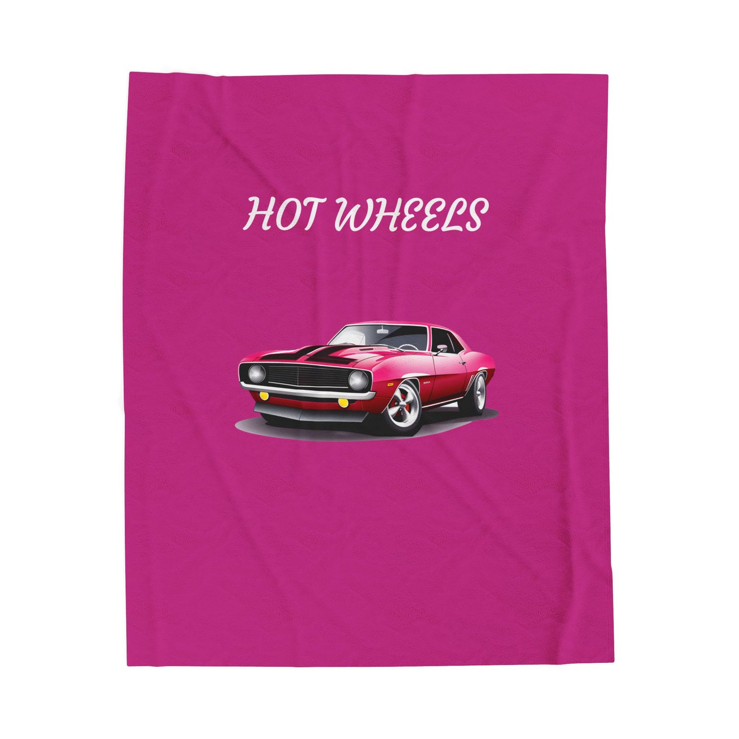 Princess Grace Hot Wheels Velveteen Plush Blanket Cozy Car Themed Throw for Kids