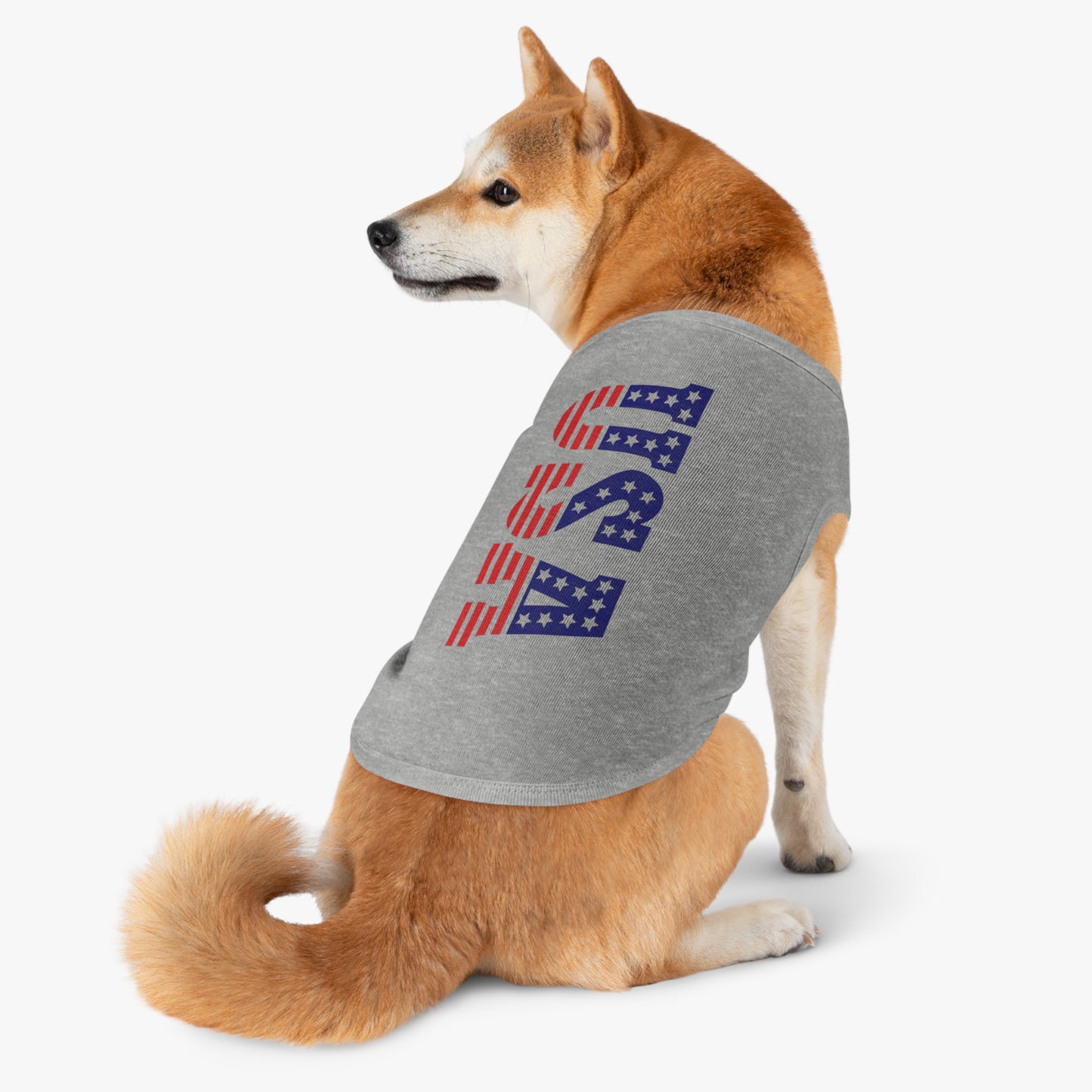Princess Grace USA Patriotic Pet Tank Top Perfect for Independence Day & Summer Celebrations