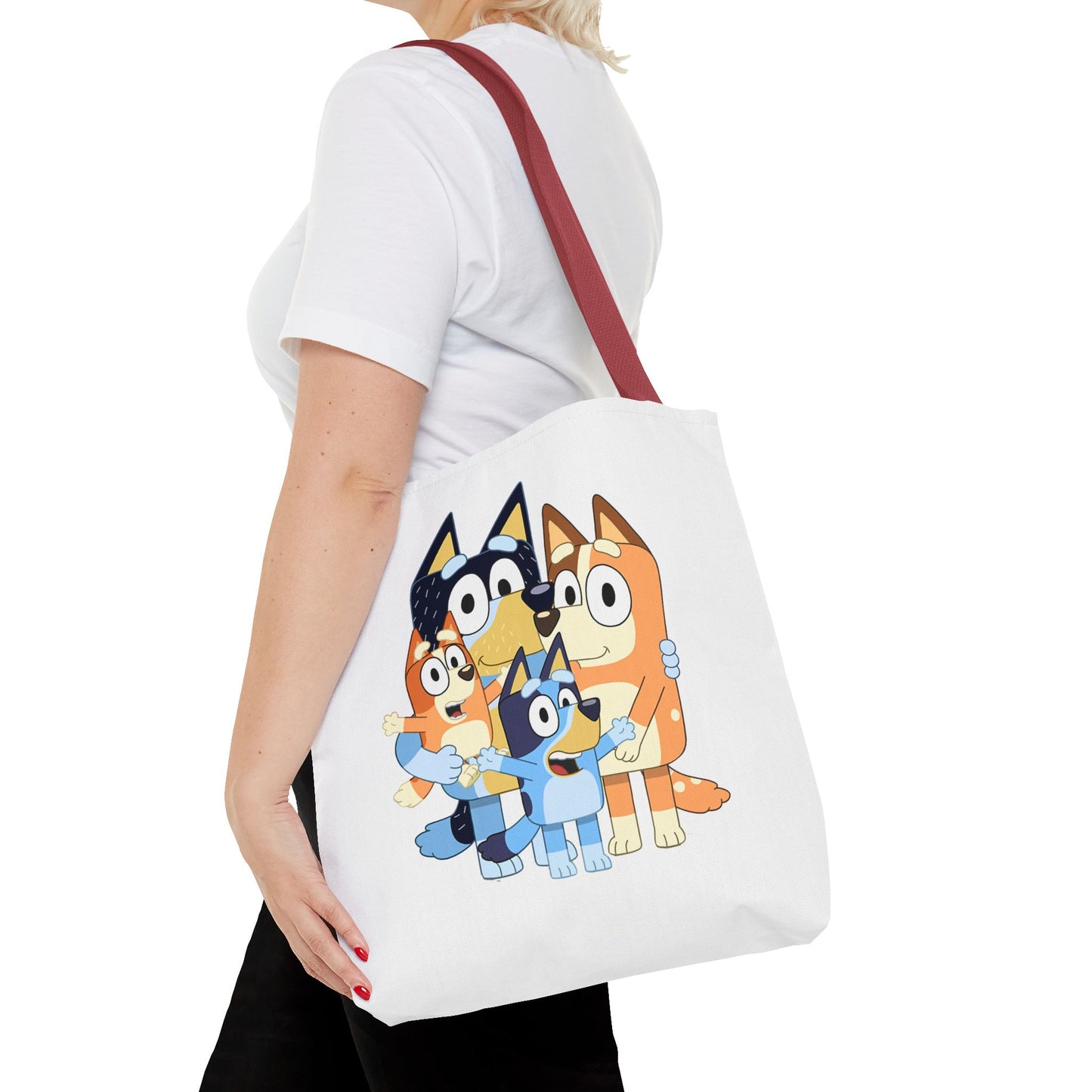Princess Grace Bluey Family Tote Bag Cute and Fun for Kids and Parents