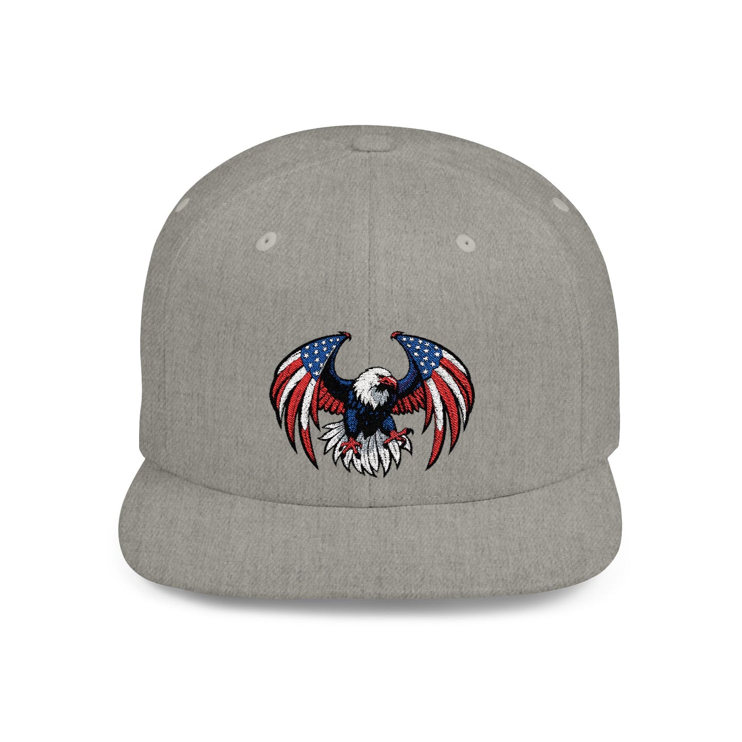 Princess Grace Patriotic Eagle Flat Bill Snapback Hat