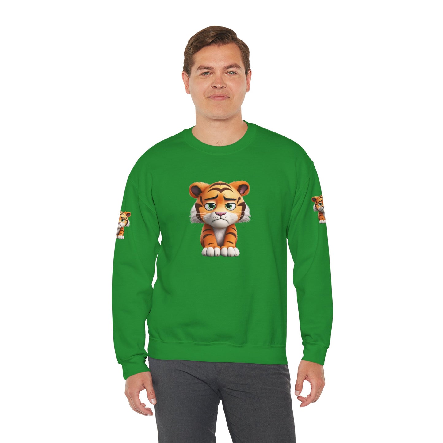 Princess Grace Cute Tiger Graphic Unisex Crewneck Sweatshirt