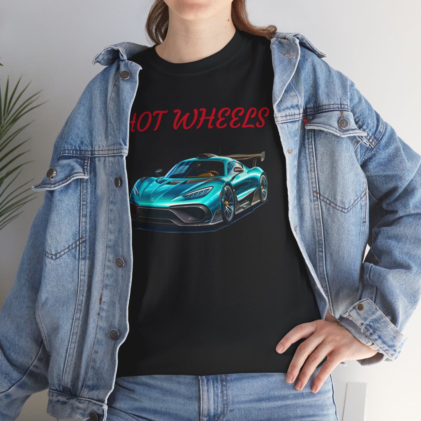Princess Grace Hot Wheels Unisex Heavy Cotton Tee Cool Car Graphic T-Shirt for Automotive Enthusiasts