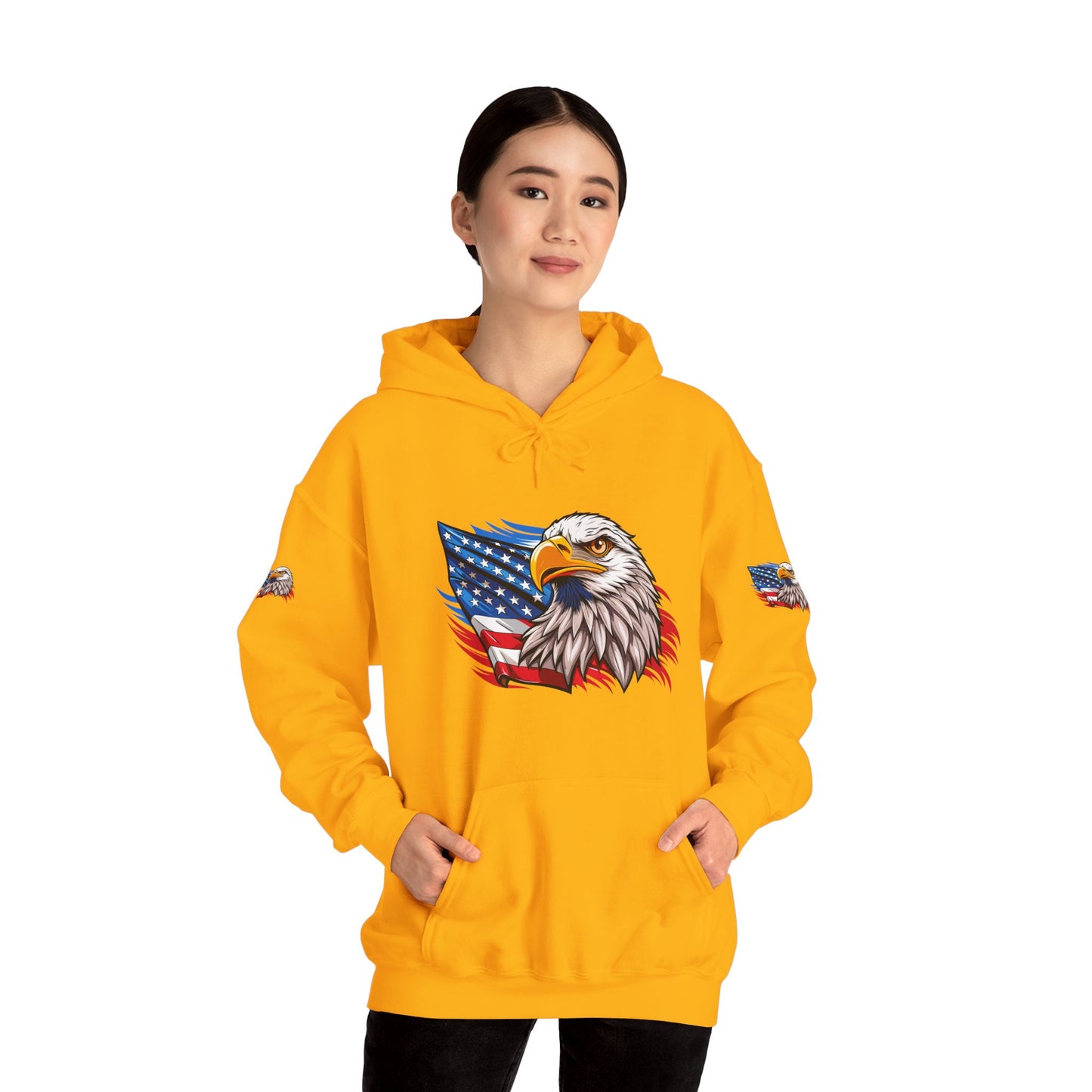 Princess Grace Patriotic Eagle Unisex Heavy Blend Hoodie