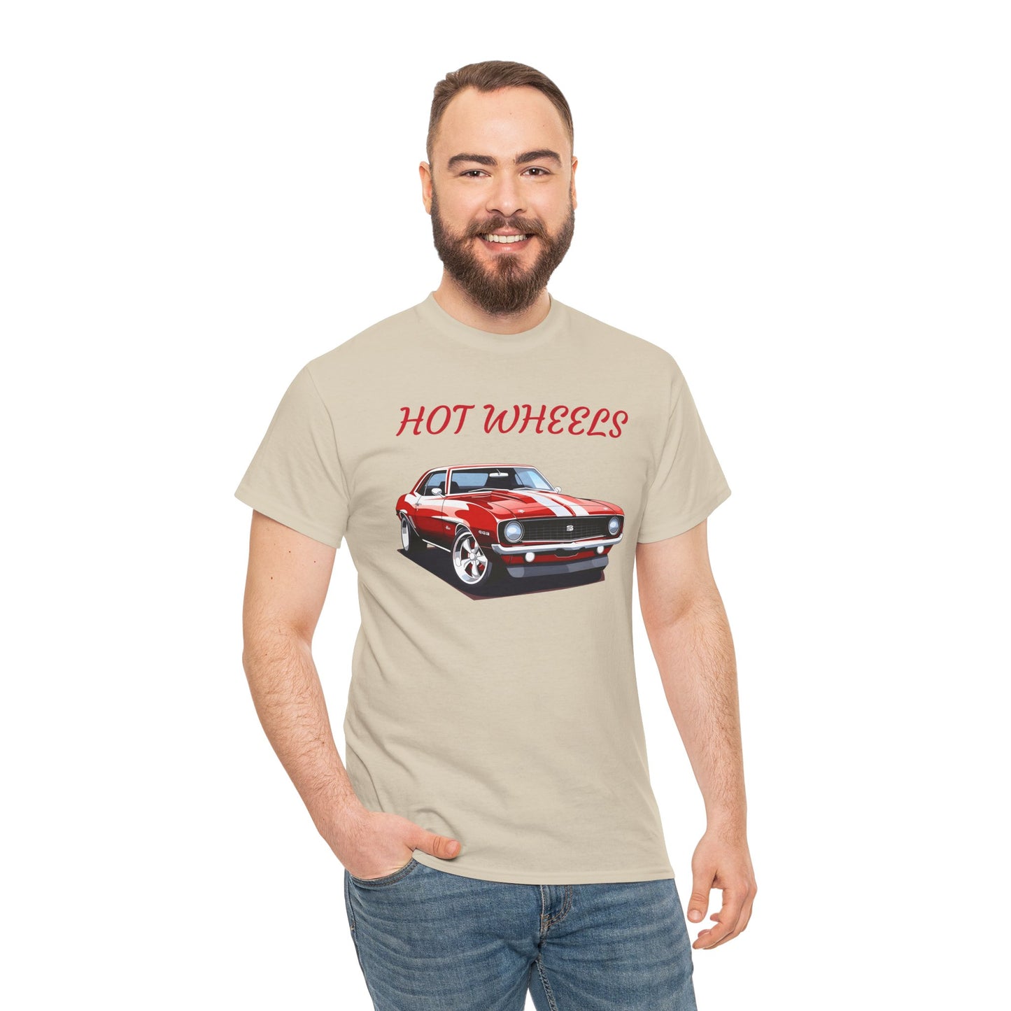 Princess Grace Hot Wheels Graphic Unisex Heavy Cotton Tee Perfect for Car Enthusiasts