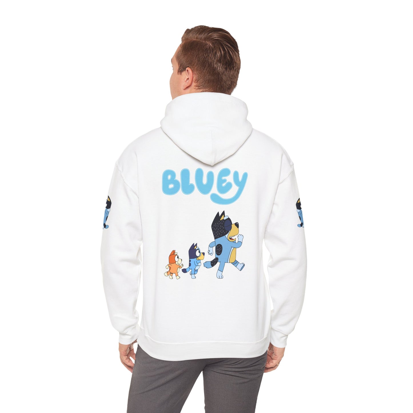 Princess Grace Bluey Unisex Hoodie Cozy Cartoon Sweatshirt for Kids & Adults