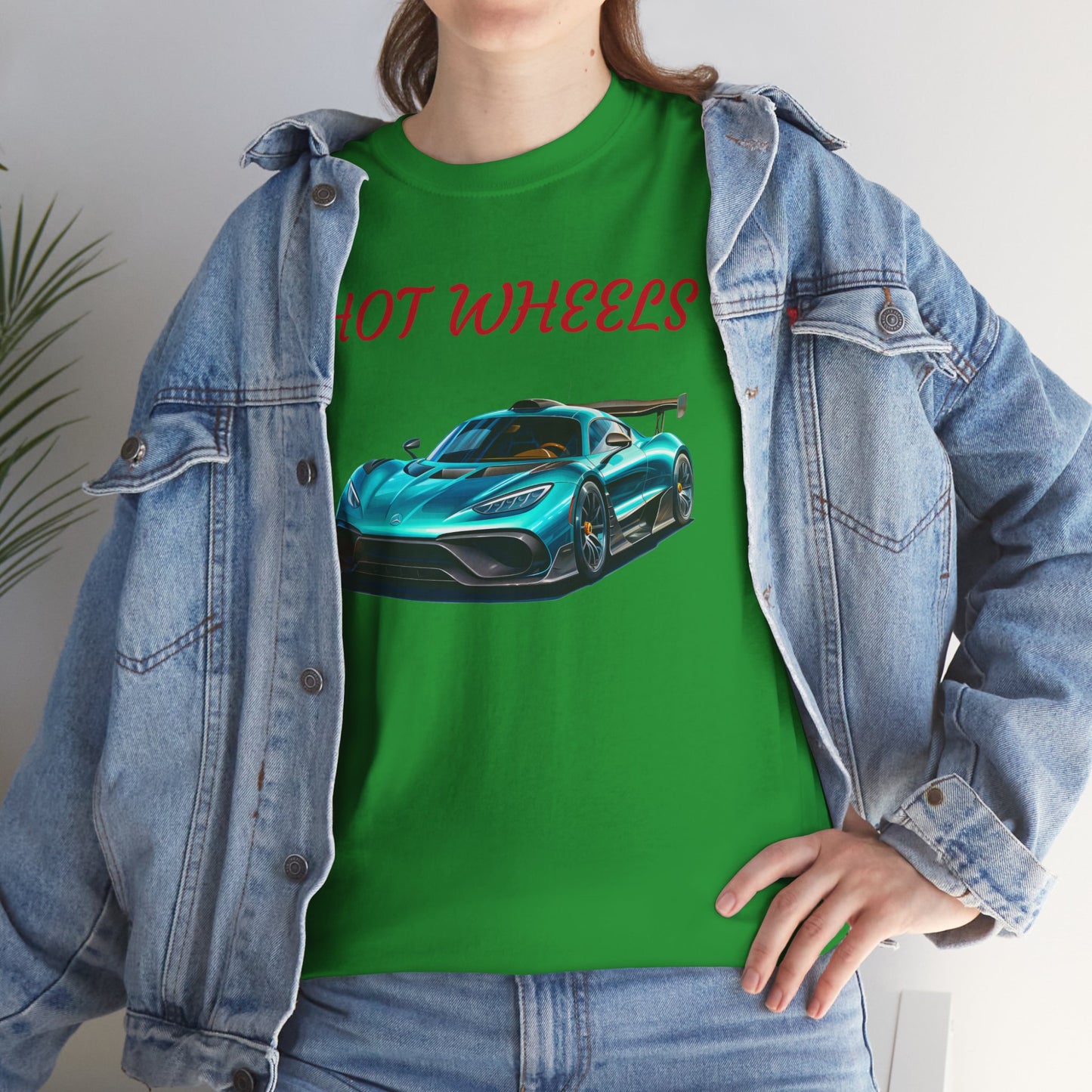 Princess Grace Hot Wheels Unisex Heavy Cotton Tee Cool Car Graphic T-Shirt for Automotive Enthusiasts