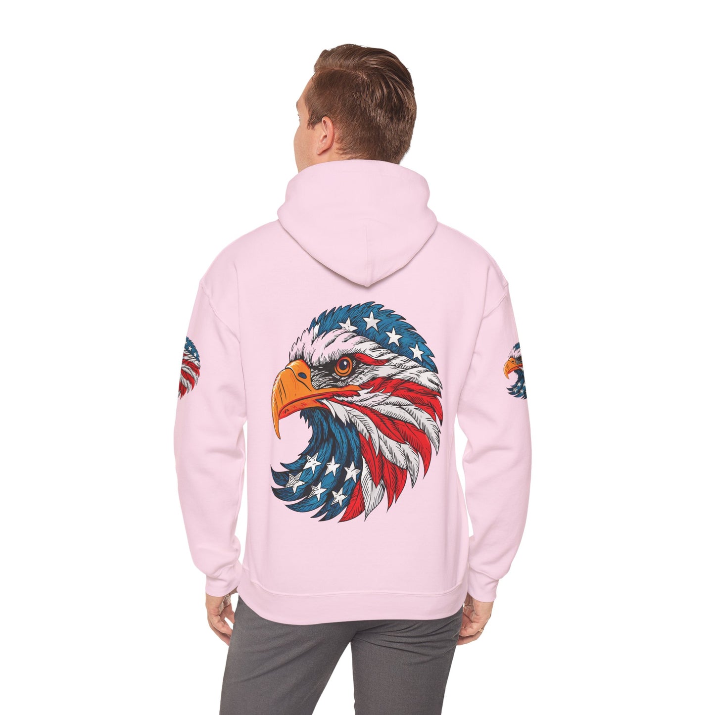 Princess Grace Patriotic Eagle Hoodie Unisex Heavy Blend Sweatshirt