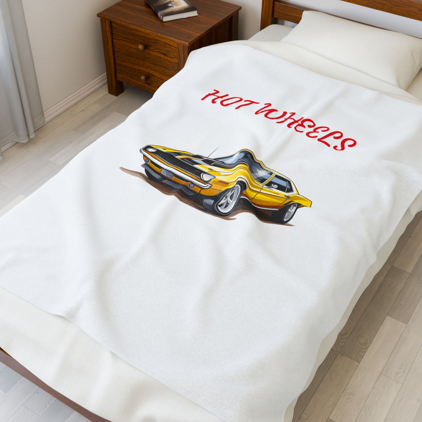 Princess Grace Vintage Hot Wheels Plush Blanket for Car Lovers