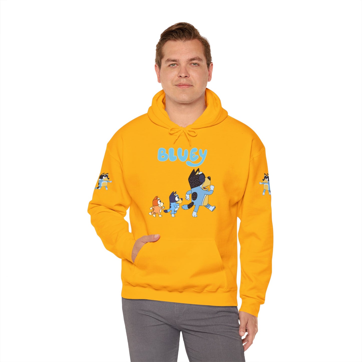 Princess Grace Bluey Unisex Hoodie Cozy Cartoon Sweatshirt for Kids & Adults
