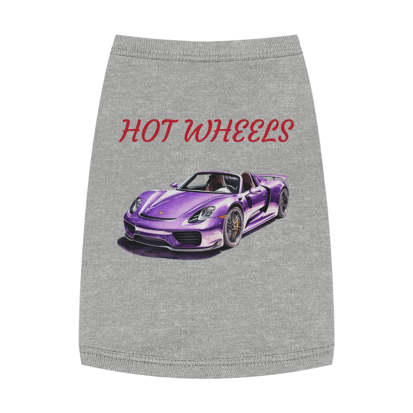 Princess Grace Hot Wheels Pet Tank Top for Car Lovers Stylish & Fun Dog Apparel