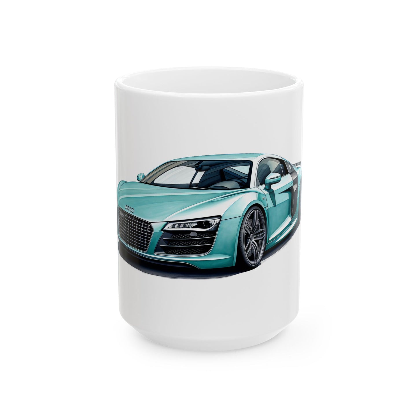 Princess Grace Sporty Car Design Ceramic Mug Perfect for Auto Enthusiasts