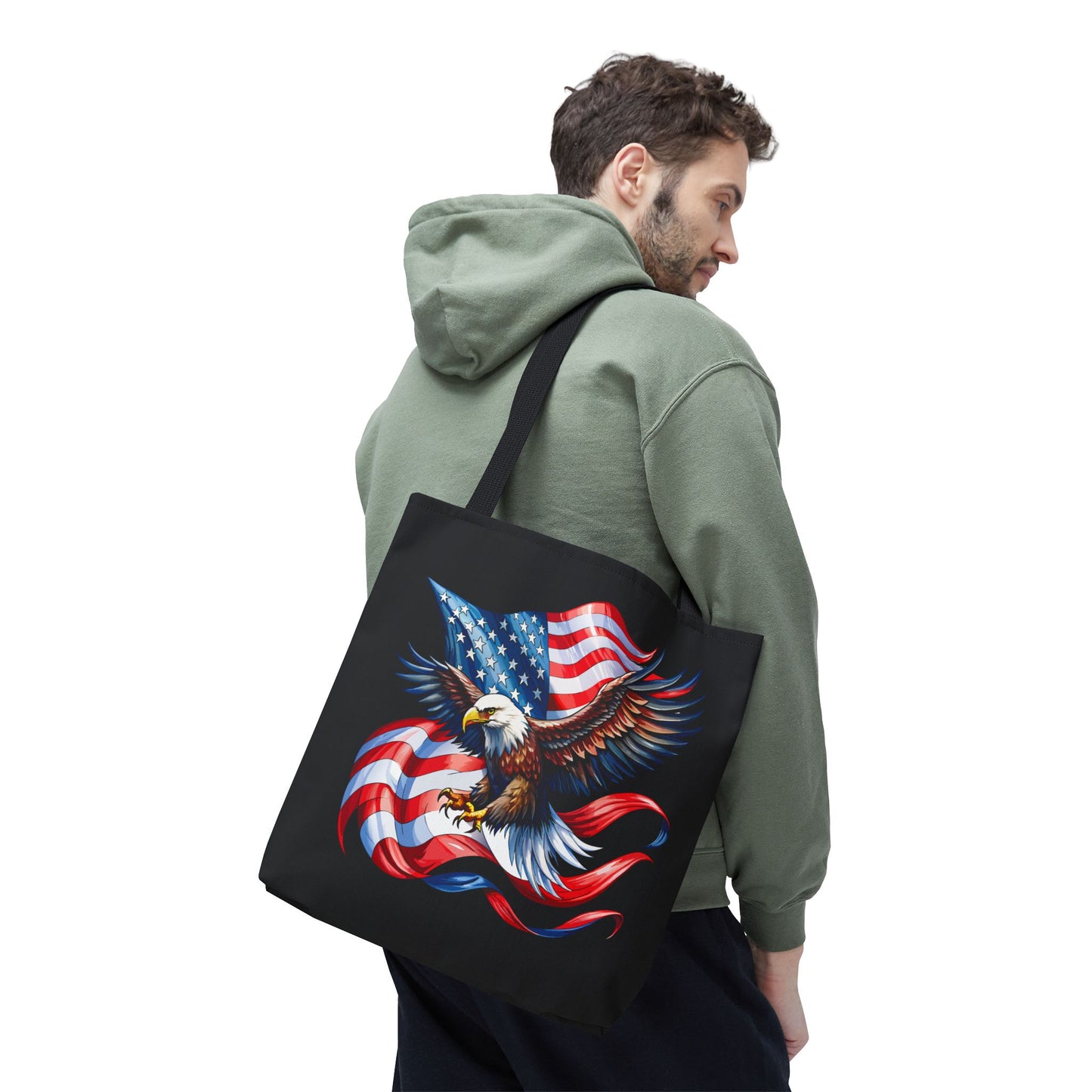 Princess Grace Patriotic Eagle Tote Bag Perfect for Fourth of July and Memorial Day