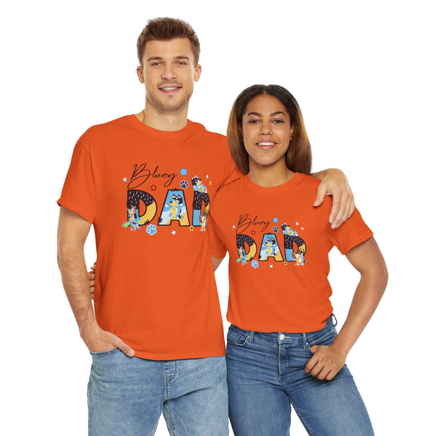Princess Grace Fun 'Blessed Dad' Unisex Heavy Cotton Tee Perfect Gift for Father's Day