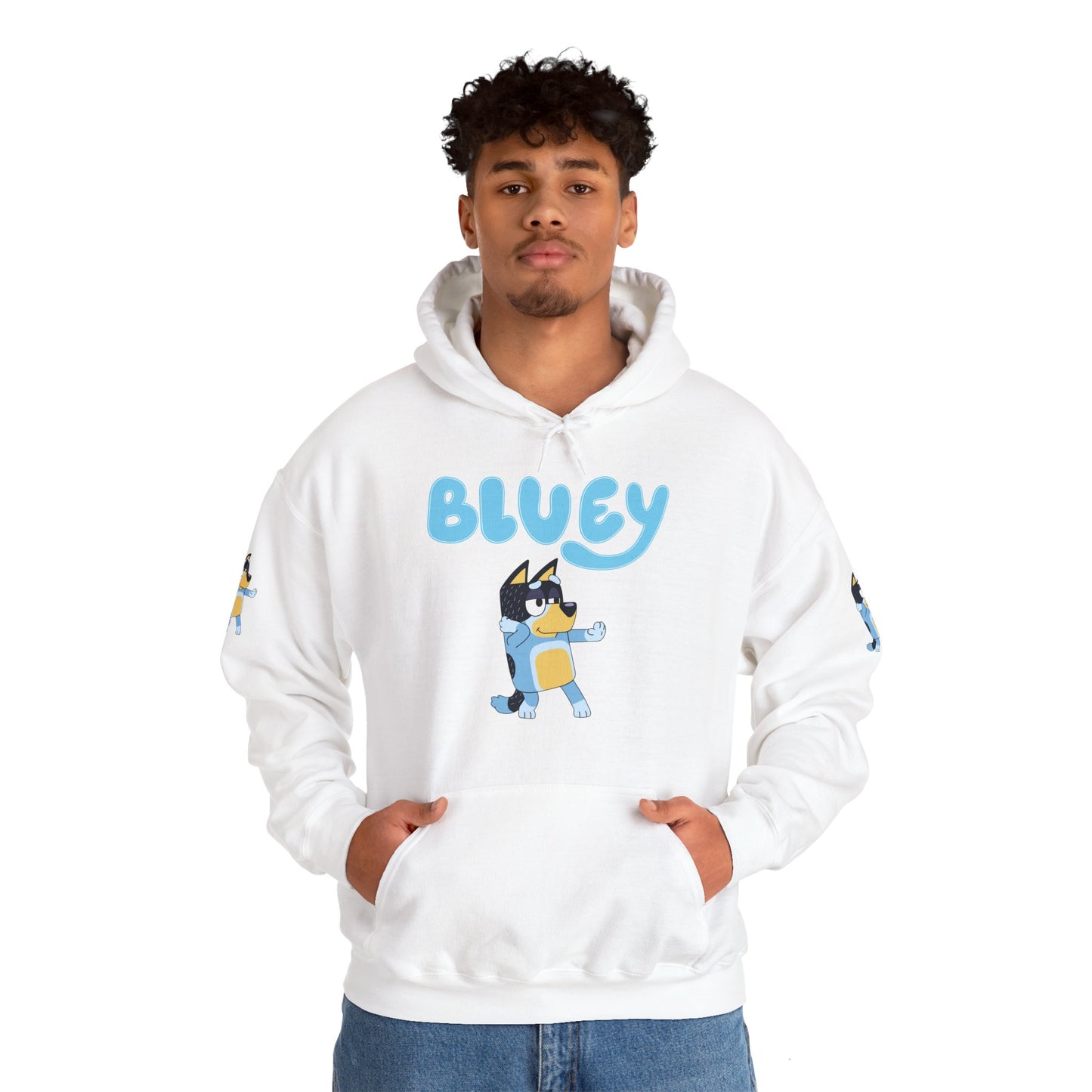 Princess Grace Cute Bluey Hoodie for Kids & Adults Unisex Heavy Blend Sweatshirt with Adorable Character Design