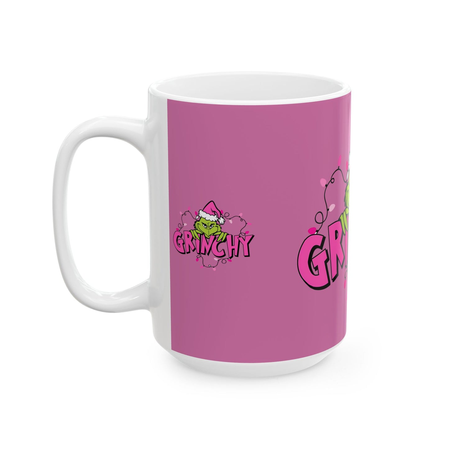 Princess Grace Grinchy Holiday Ceramic Mug Fun 11oz & 15oz Gift for Christmas Lovers