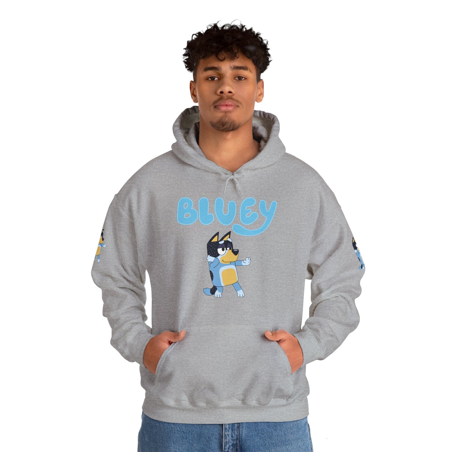 Princess Grace Cute Bluey Hoodie for Kids & Adults Unisex Heavy Blend Sweatshirt with Adorable Character Design