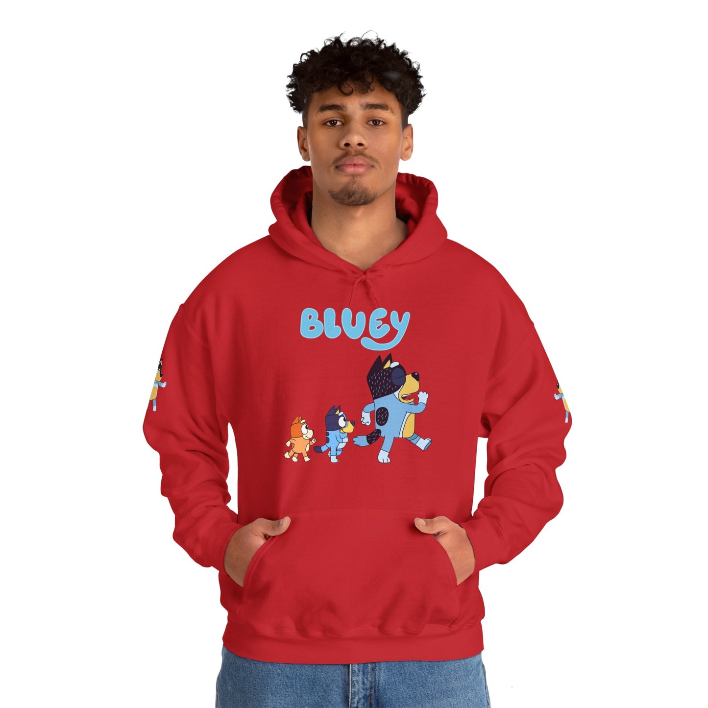 Princess Grace Bluey Unisex Hoodie Cozy Cartoon Sweatshirt for Kids & Adults