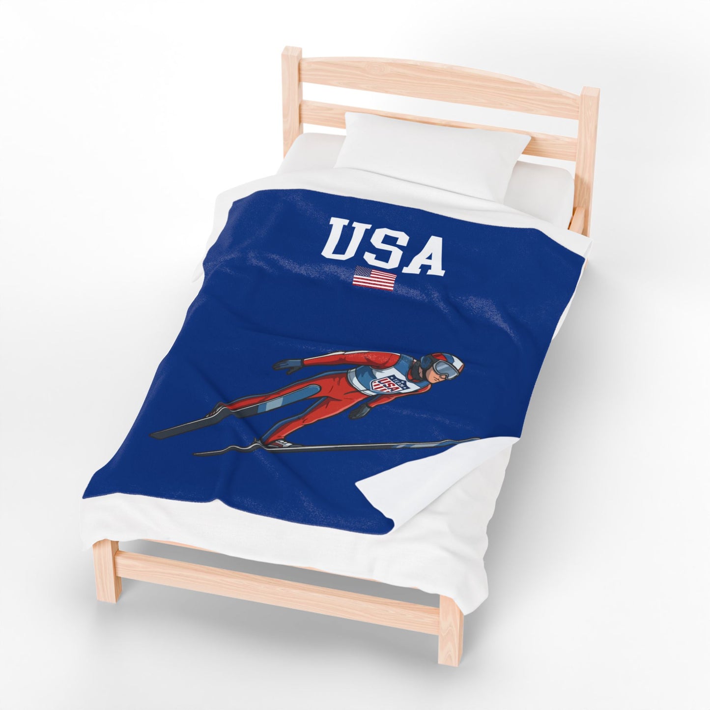 Princess Grace TEAM USA Velveteen Plush Blanket