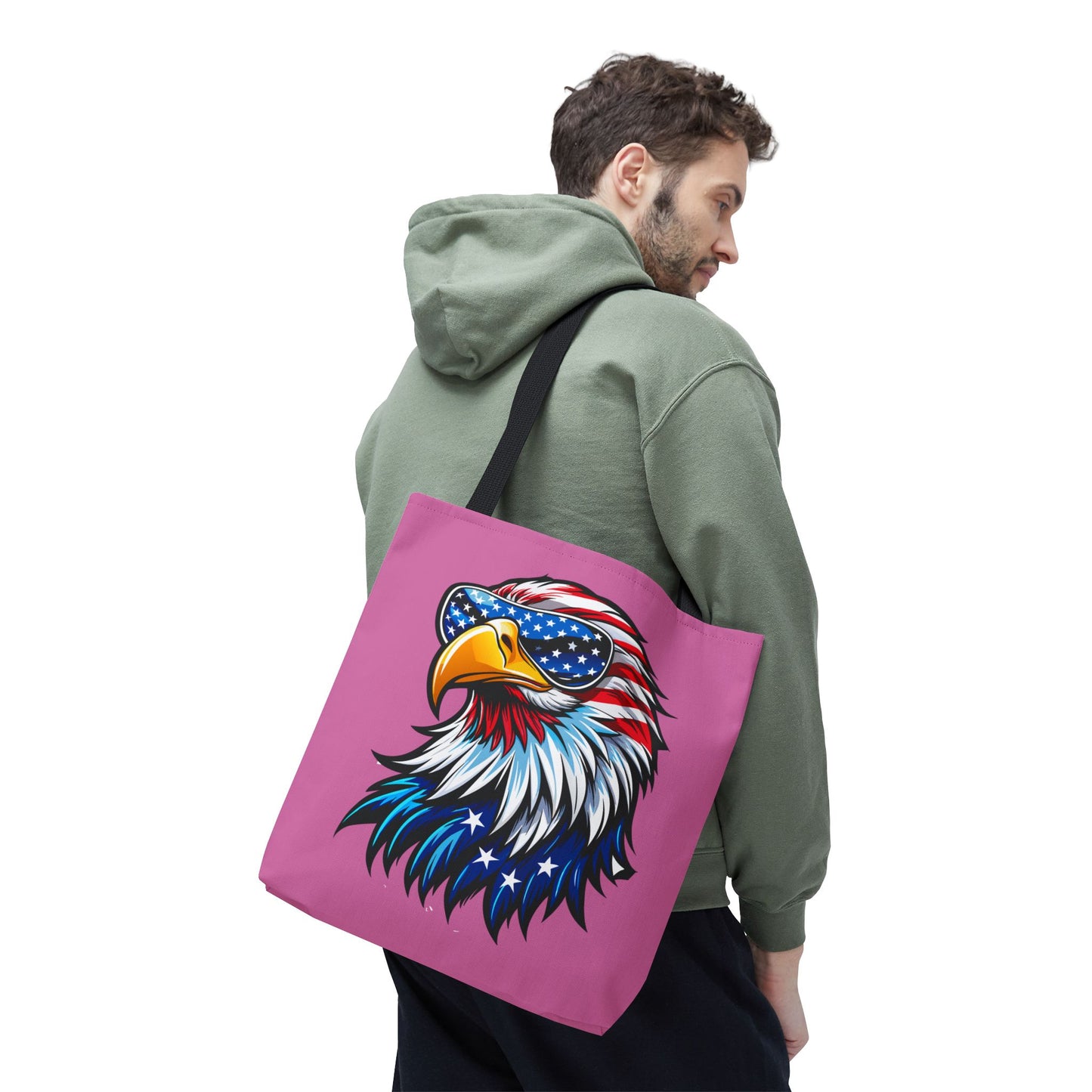 Princess Grace Patriotic Eagle Tote Bag Perfect for July 4th Celebrations