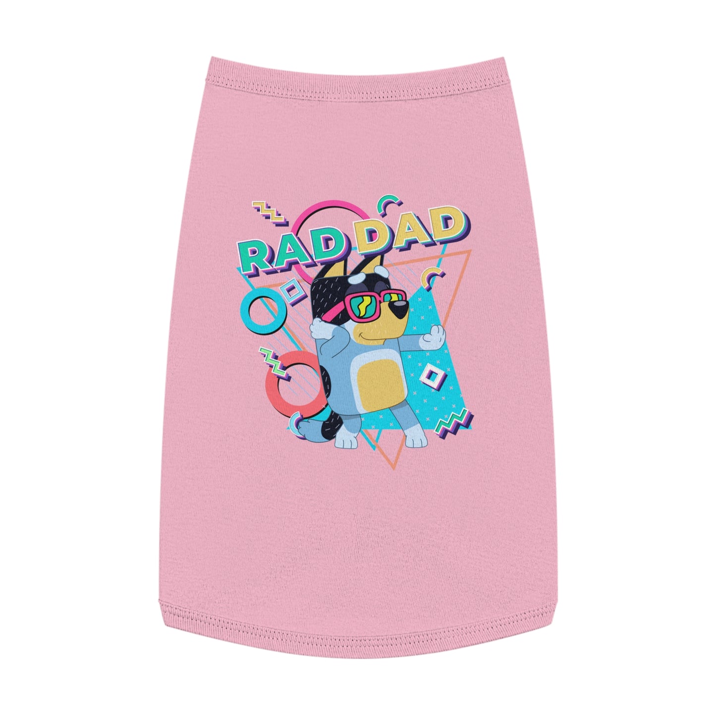 Princess Grace BLUEY Rad Dad Pet Tank Top Fun & Stylish Dog Apparel