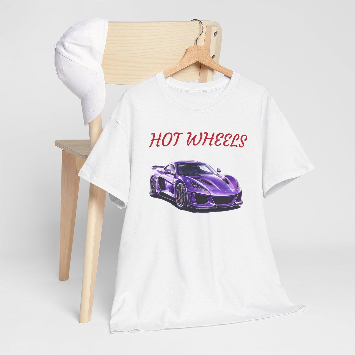 Princess Grace Hot Wheels Graphic Unisex Heavy Cotton Tee Perfect for Car Enthusiasts