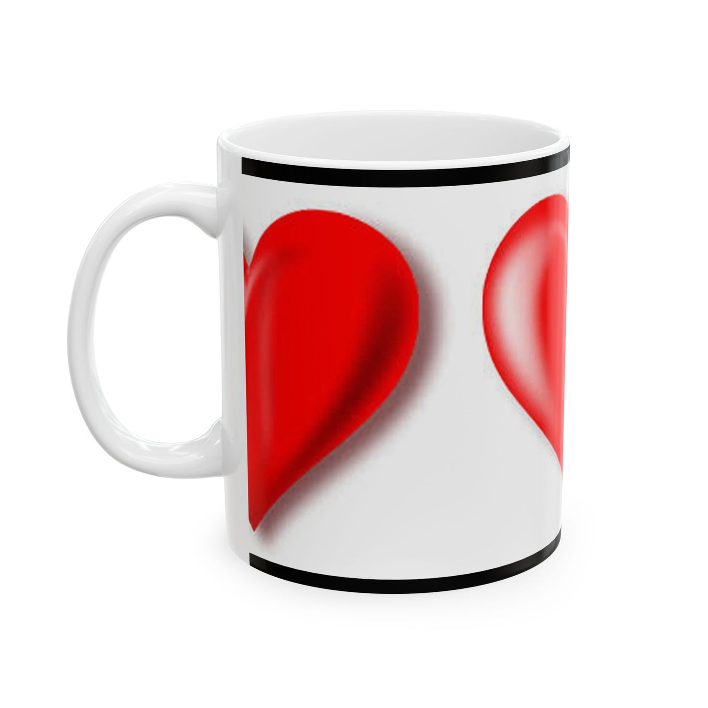 Princess Grace Heart Design Ceramic Mug Perfect Gift for Love & Romance