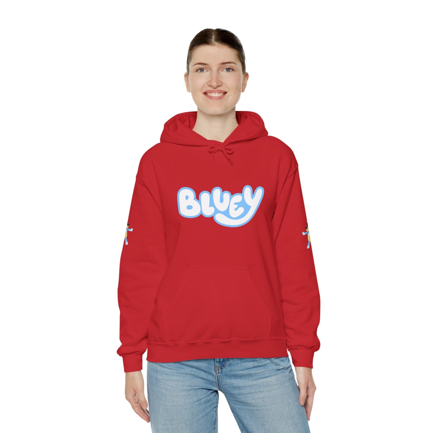Princess Grace Bluey Unisex Heavy Blend Hoodie Cozy Cartoon Sweatshirt for Kids & Adults