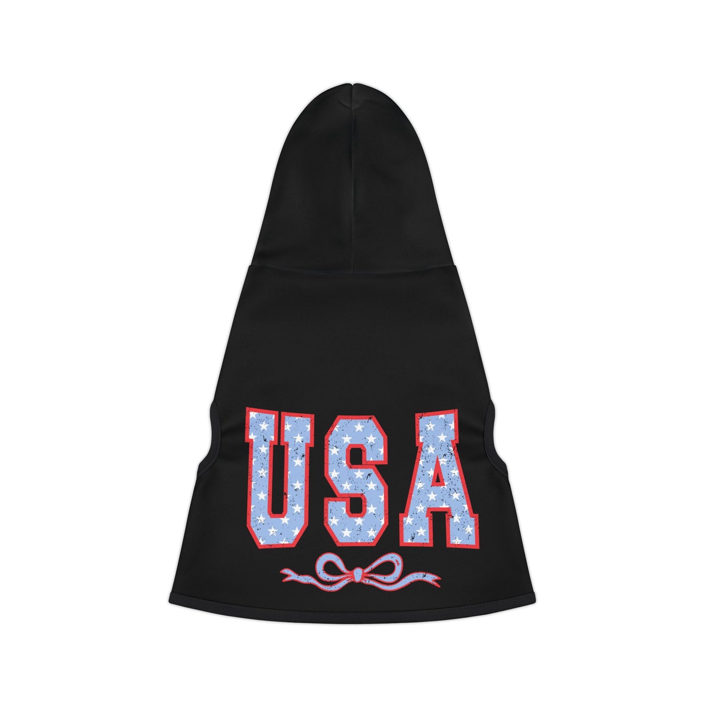 Princess Grace USA Stars & Stripes Pet Hoodie Stylish Dog Sweatshirt for Patriotic Celebrations