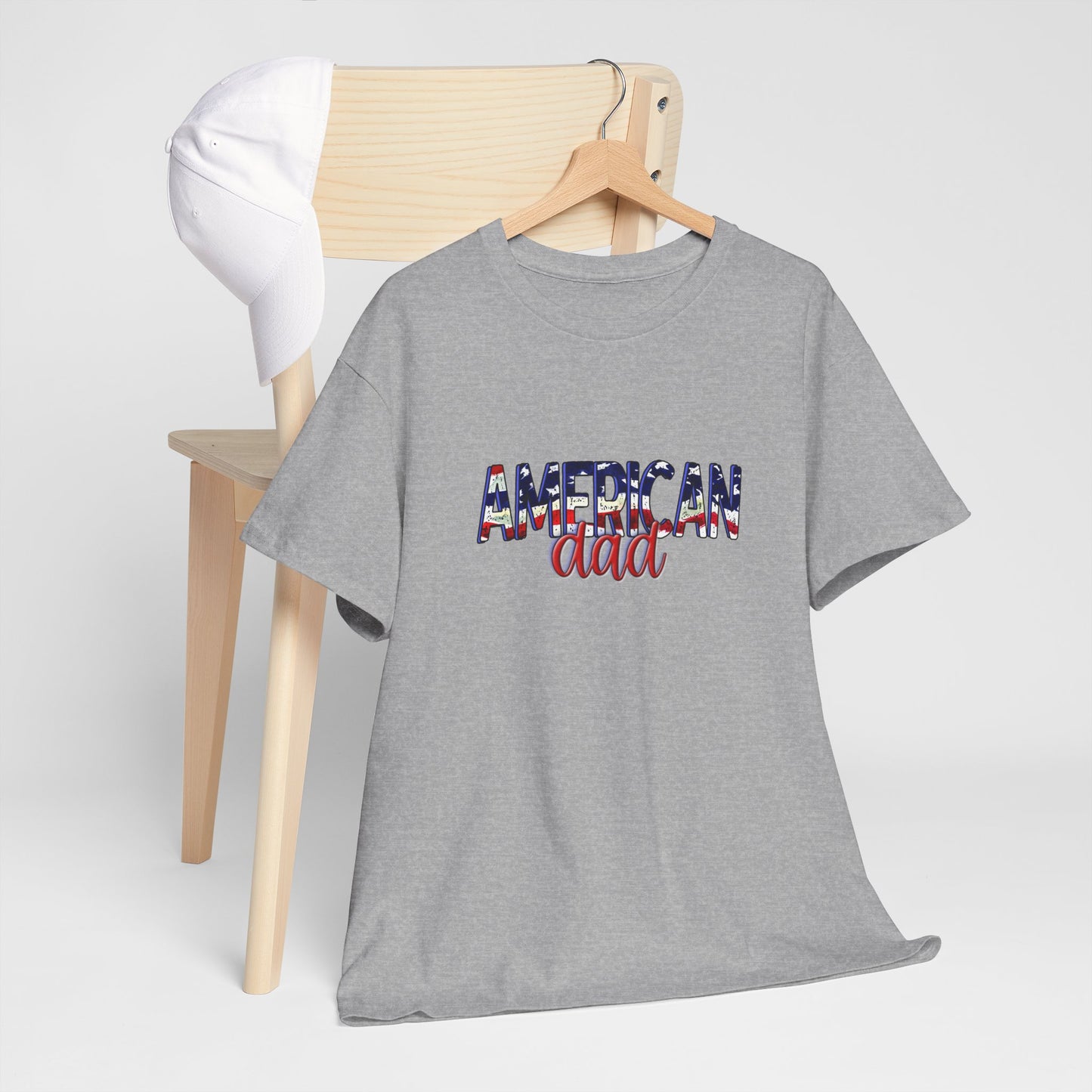 Princess Grace Patriotic American Dad Tee Unisex Heavy Cotton T-Shirt