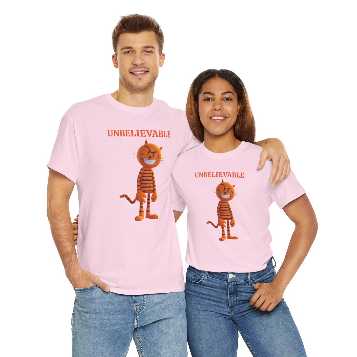 Princess Grace Unbelievable Cat Graphic Unisex Heavy Cotton Tee