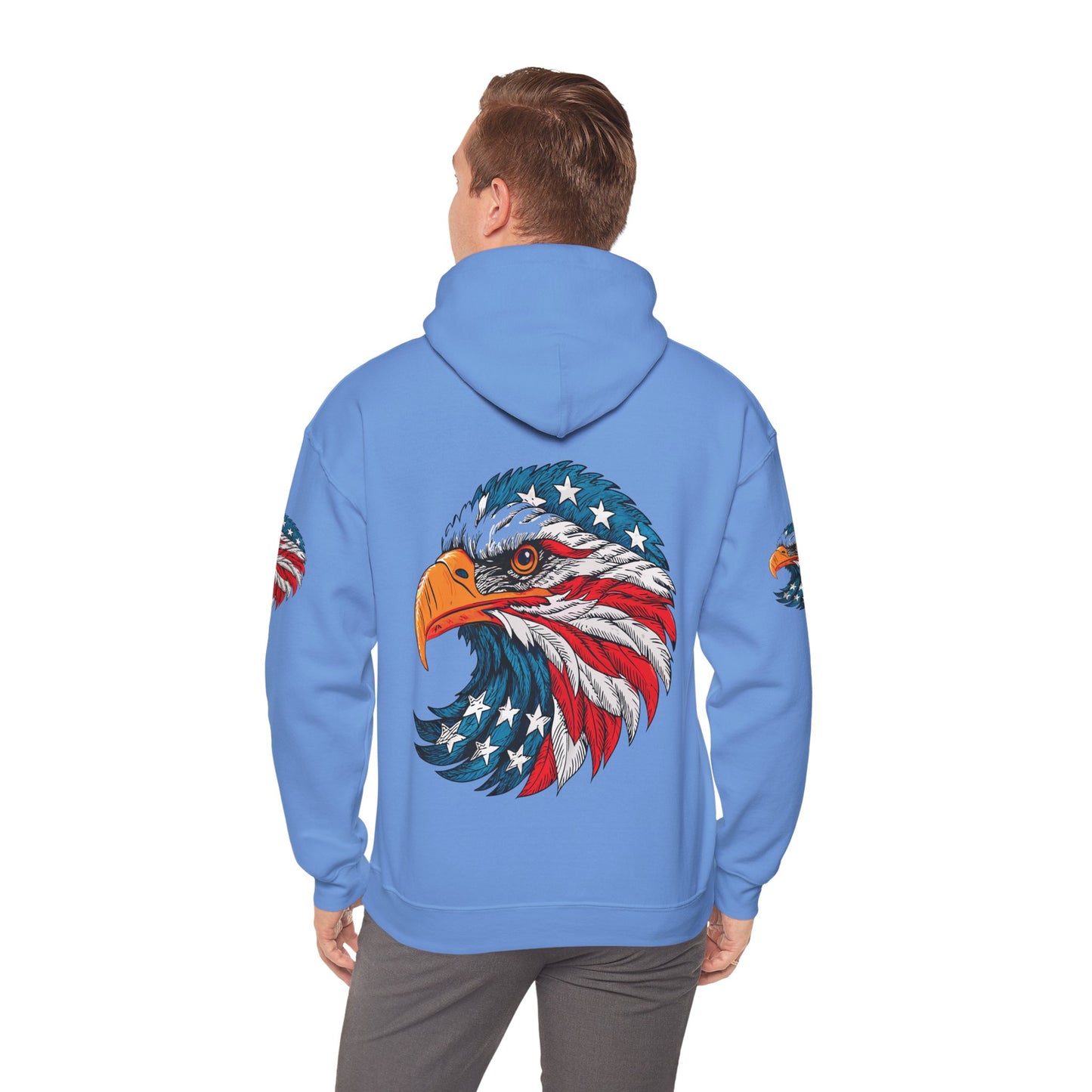 Princess Grace Patriotic Eagle Hoodie Unisex Heavy Blend Sweatshirt