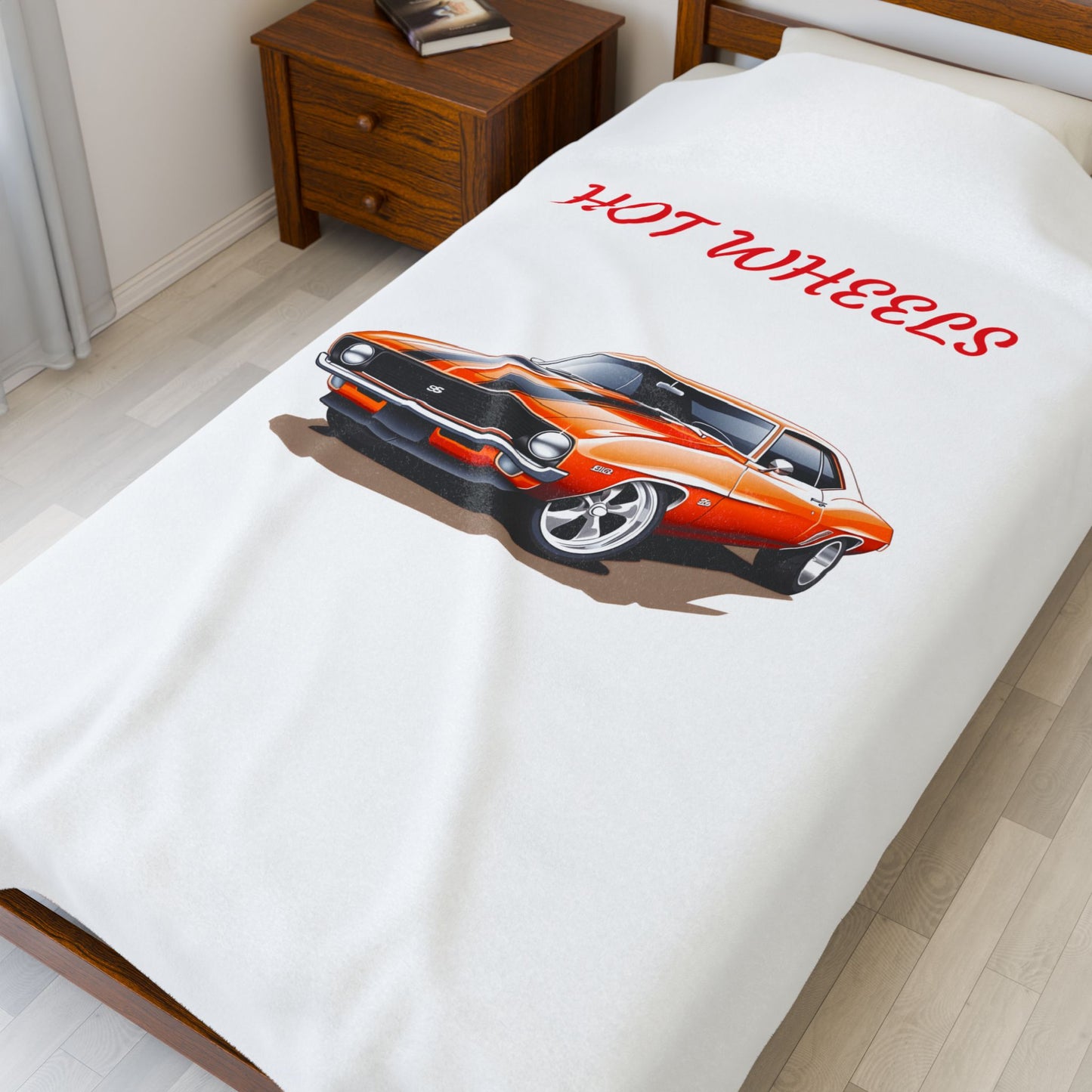 Princess Grace Hot Wheels Velveteen Plush Blanket for Car Enthusiasts