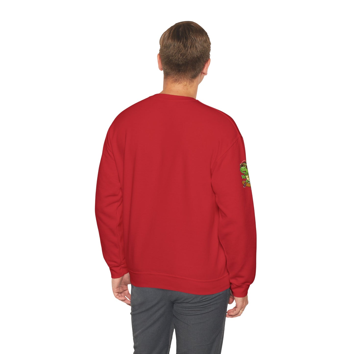 Princess Grace Cool Turtle Skateboarding Crewneck Sweatshirt for Kids and Teens