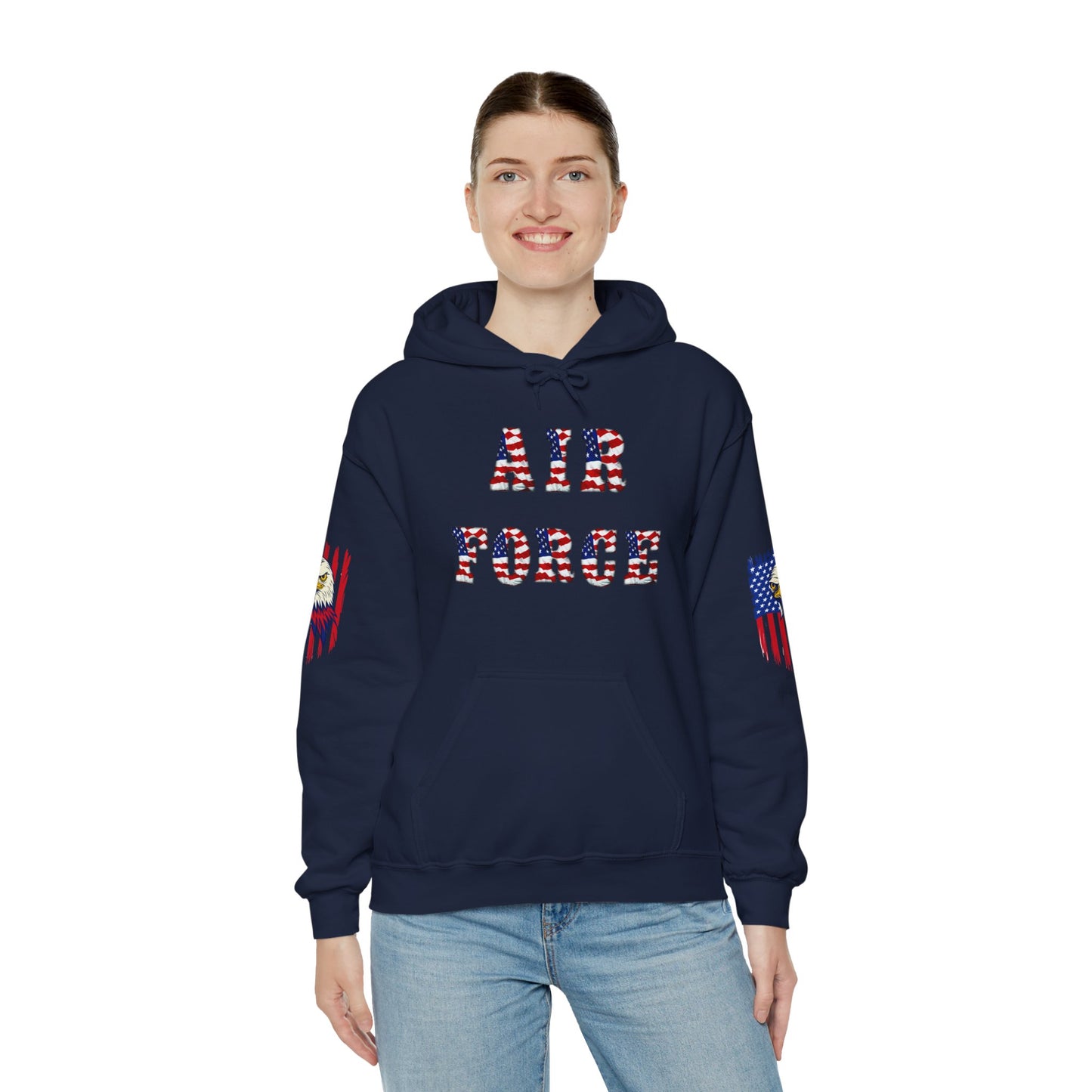 Princess Grace Unisex Air Force Hoodie with Eagle Design