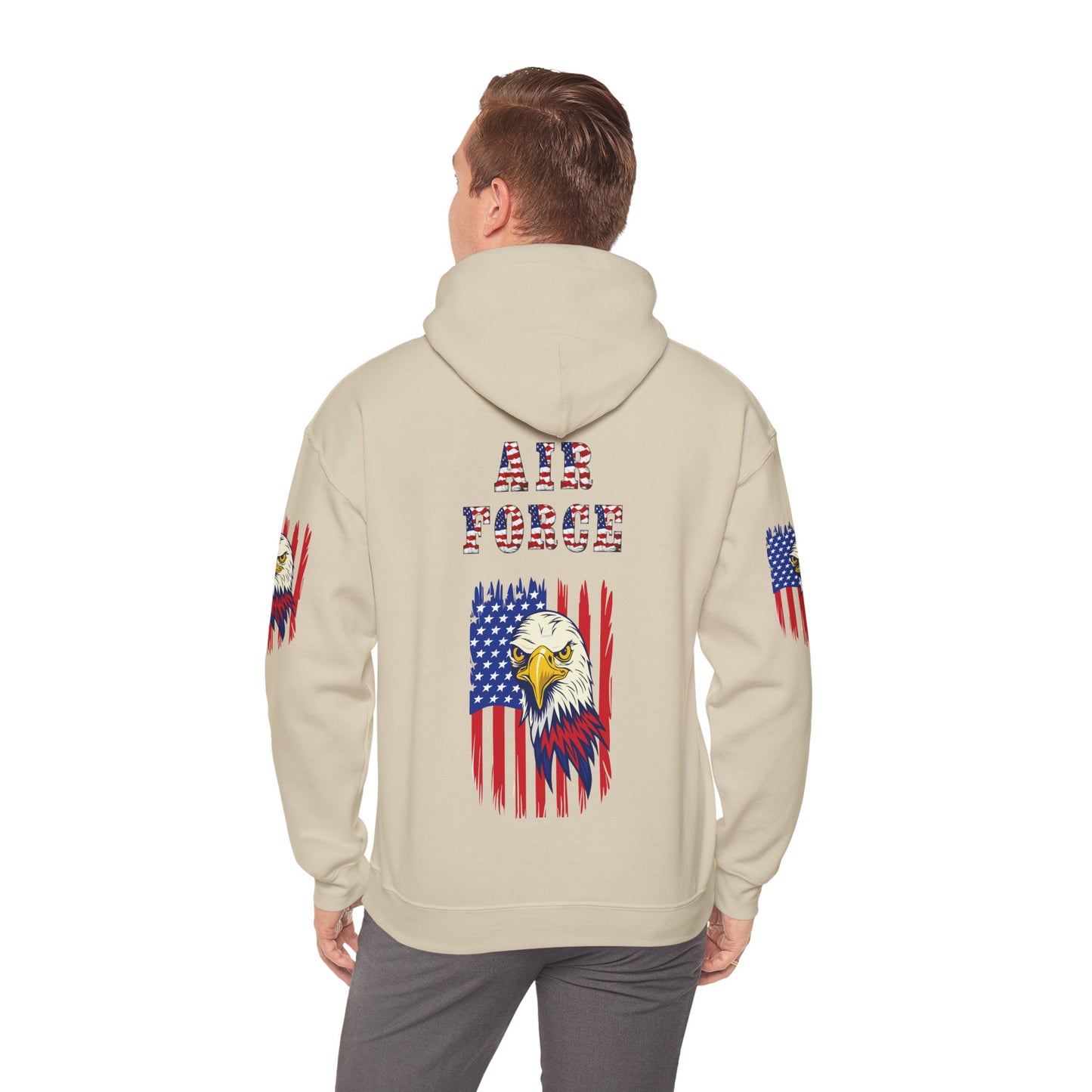 Princess Grace Unisex Air Force Hoodie with Eagle Design