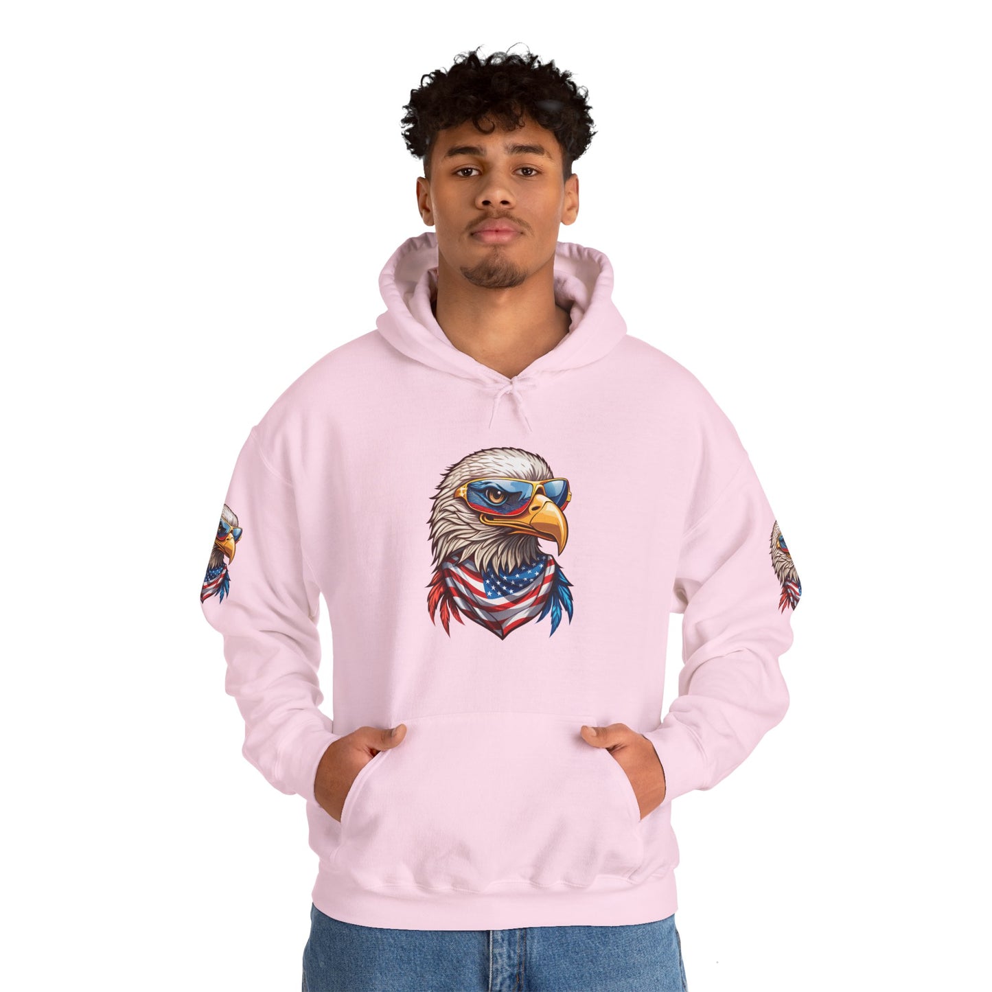 Princess Grace Patriotic American Eagle Hoodie Unisex Heavy Blend Sweatshirt