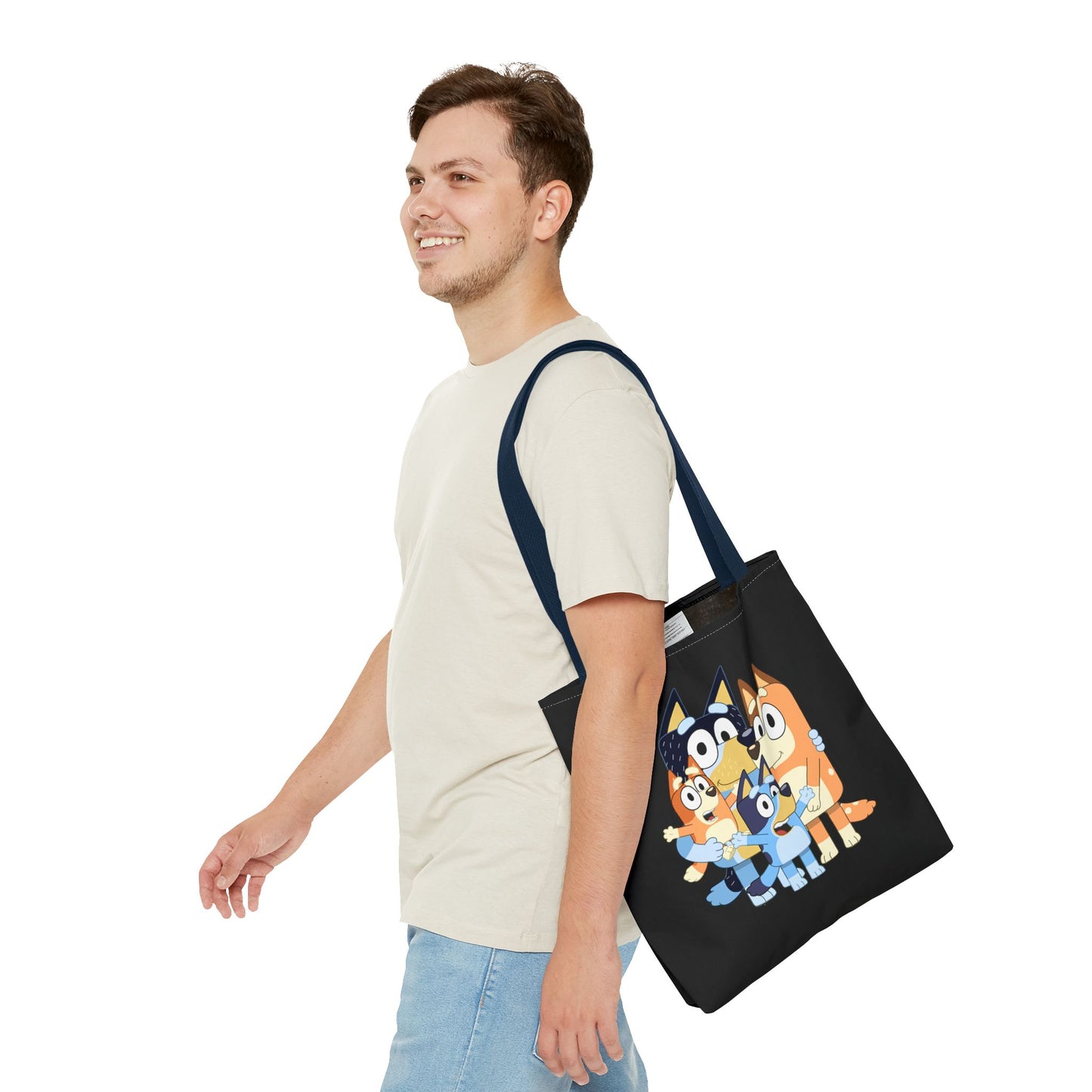 Princess Grace Playful Family Tote Bag Perfect for Kids and Fans of Bluey