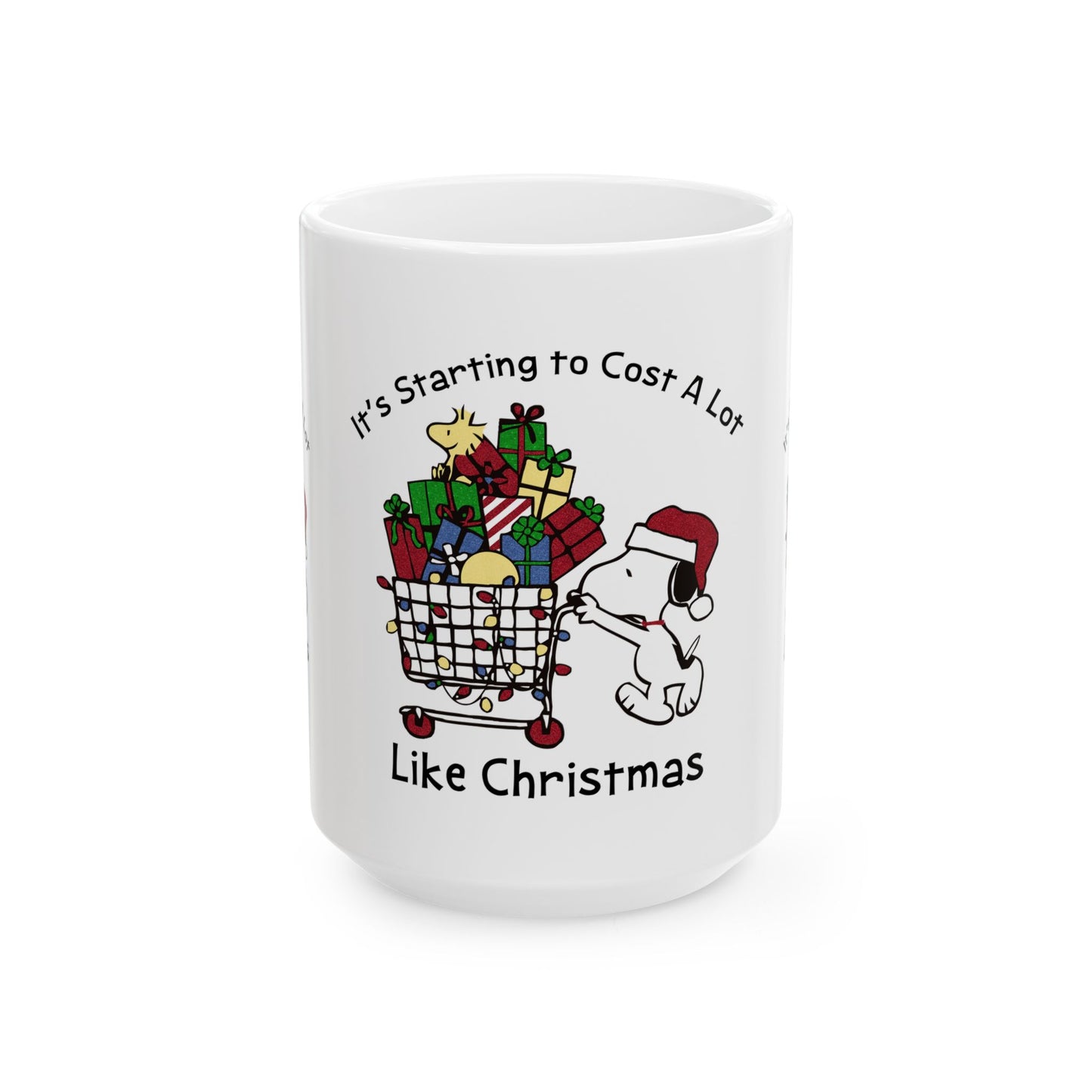 Princess Grace Snoopy Christmas Ceramic Mug Holiday Gift for Dog Lovers