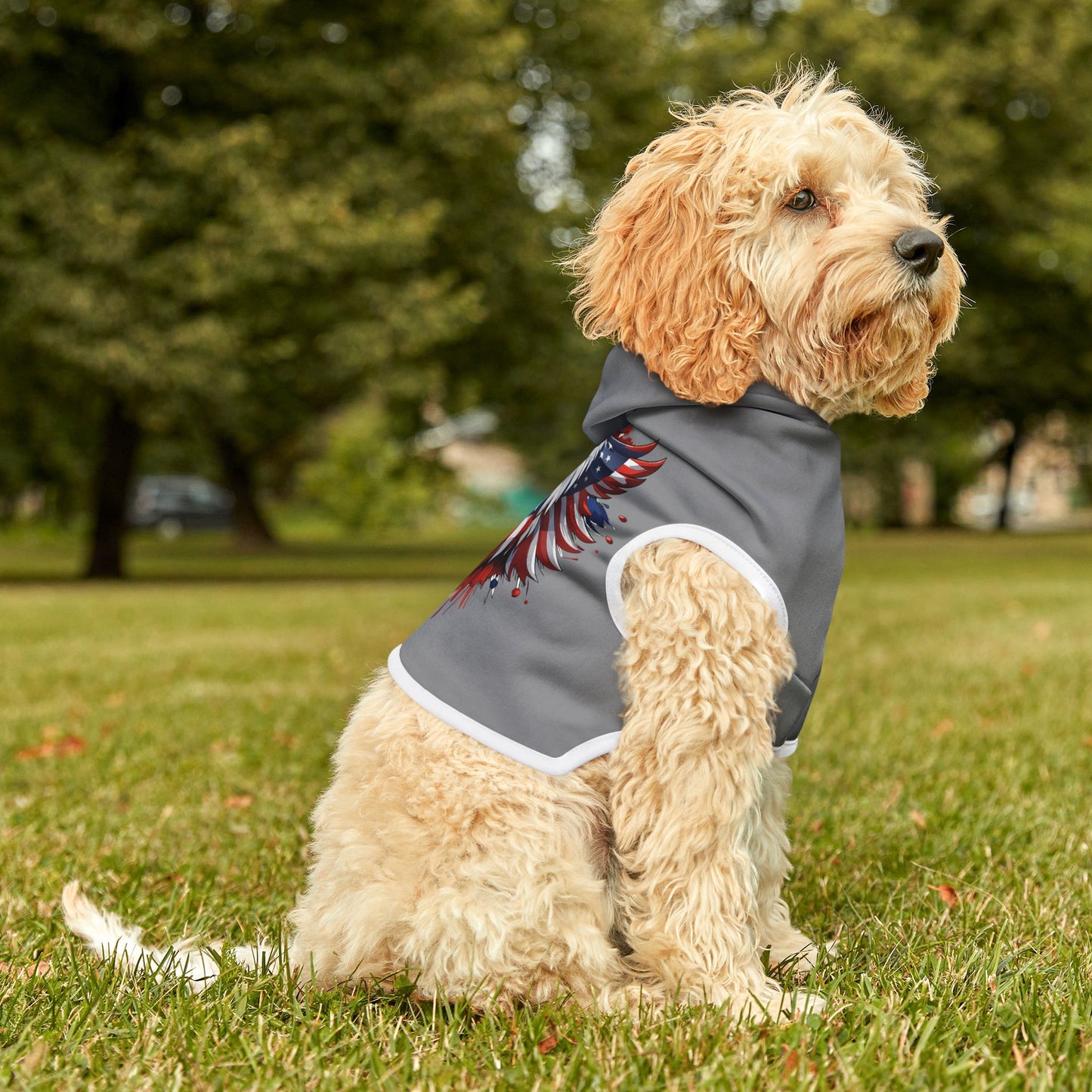 Princess Grace Patriotic Pet Hoodie