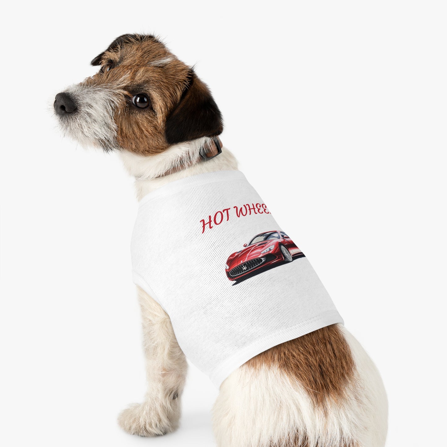 Princess Grace Trendy Hot Wheels Pet Tank Top for Car Enthusiast Dogs
